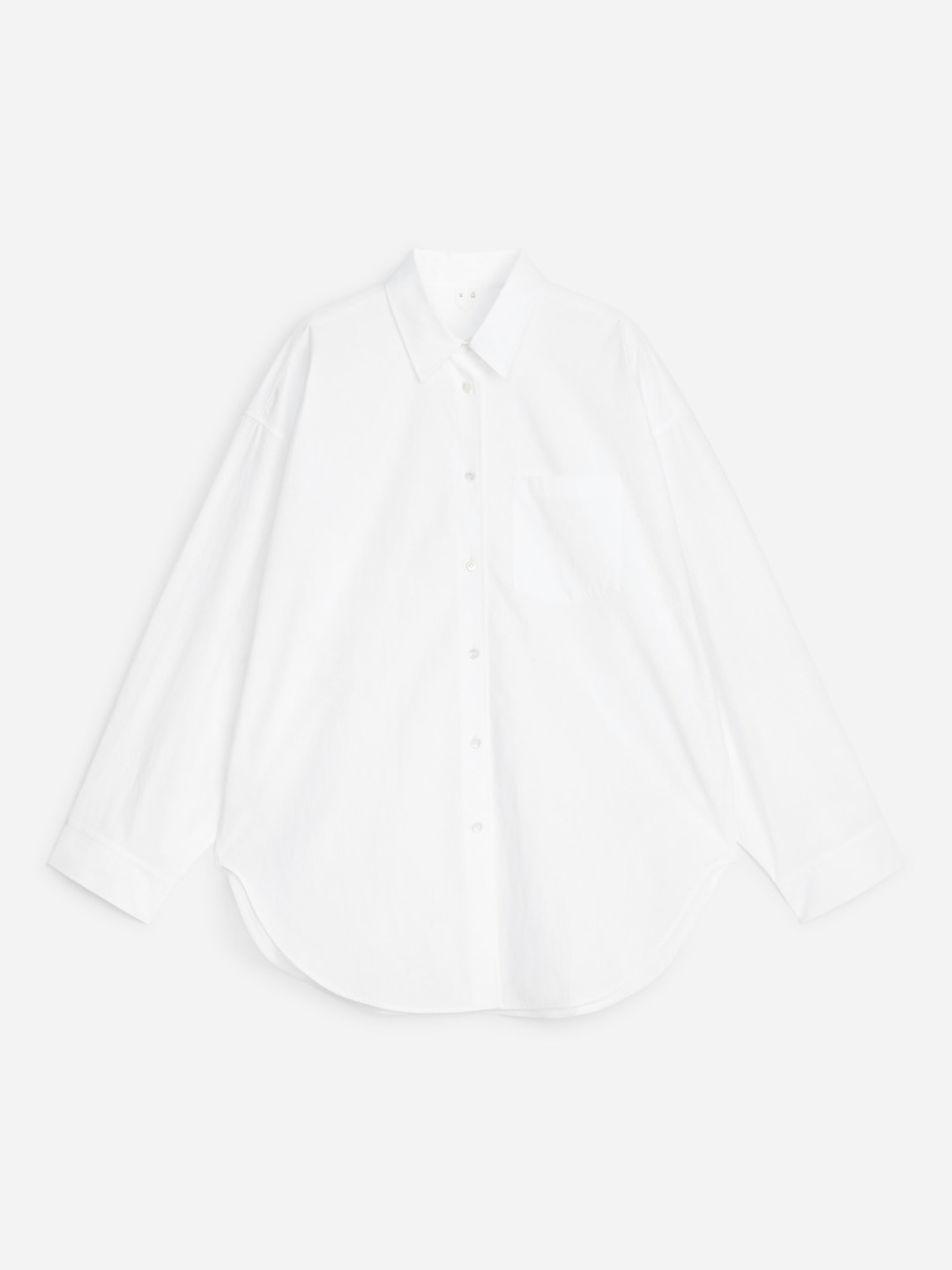 Camicia oversize con maniche a pipistrello-#FFFFFF-19318