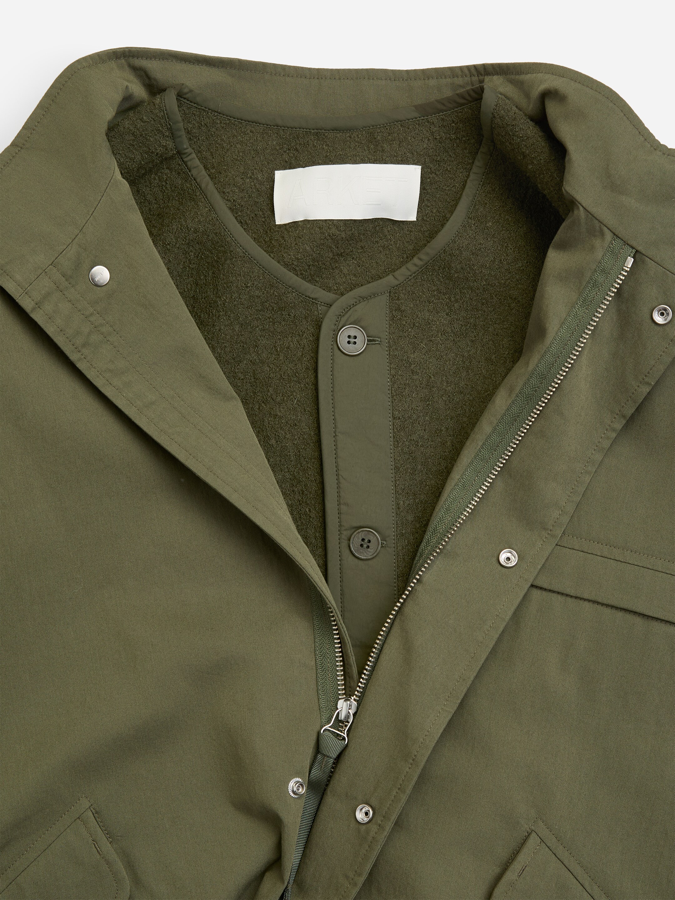 Parka cropped - Verde kaki - Relaxed fit - men - StillMedia/DescriptiveDetail - 7