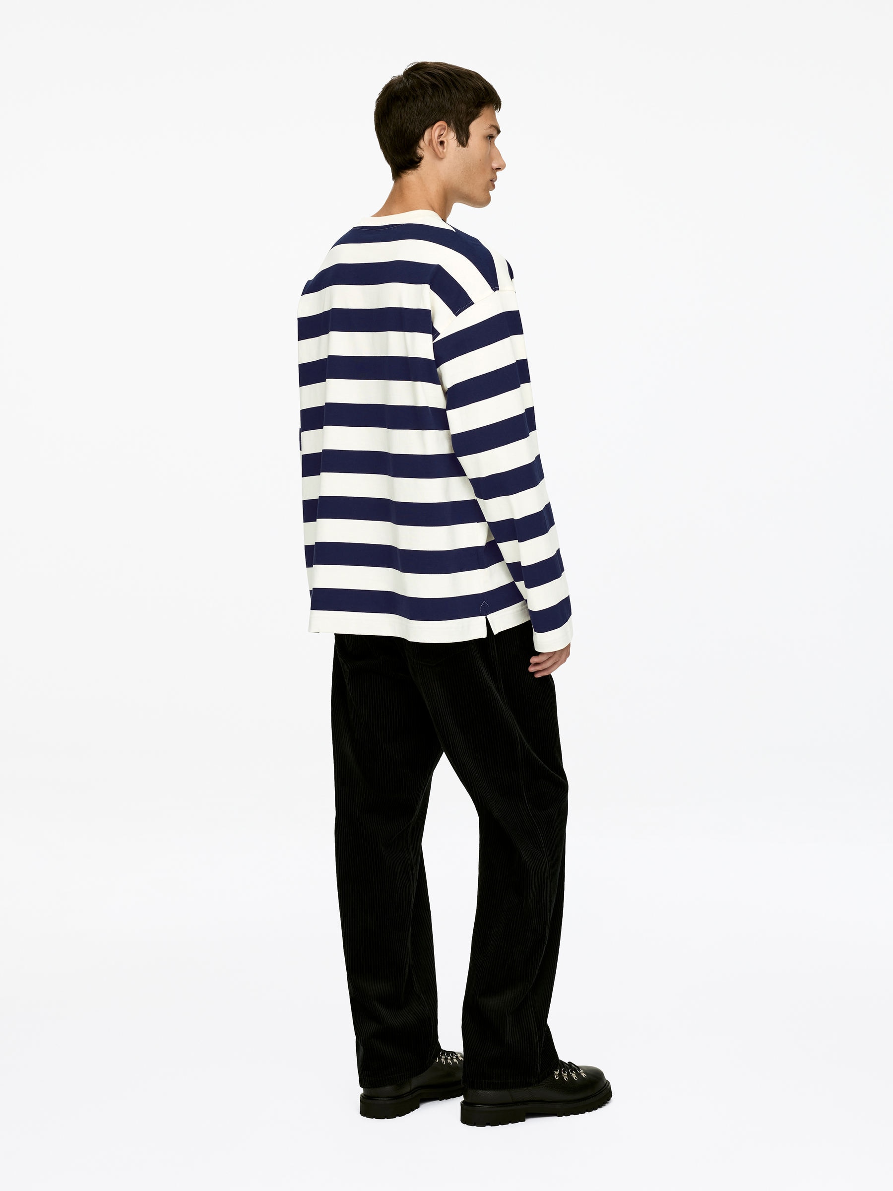 Langarmshirt - Dunkelblau - Regular Fit - Herren - StillMedia/Lookbook - 4