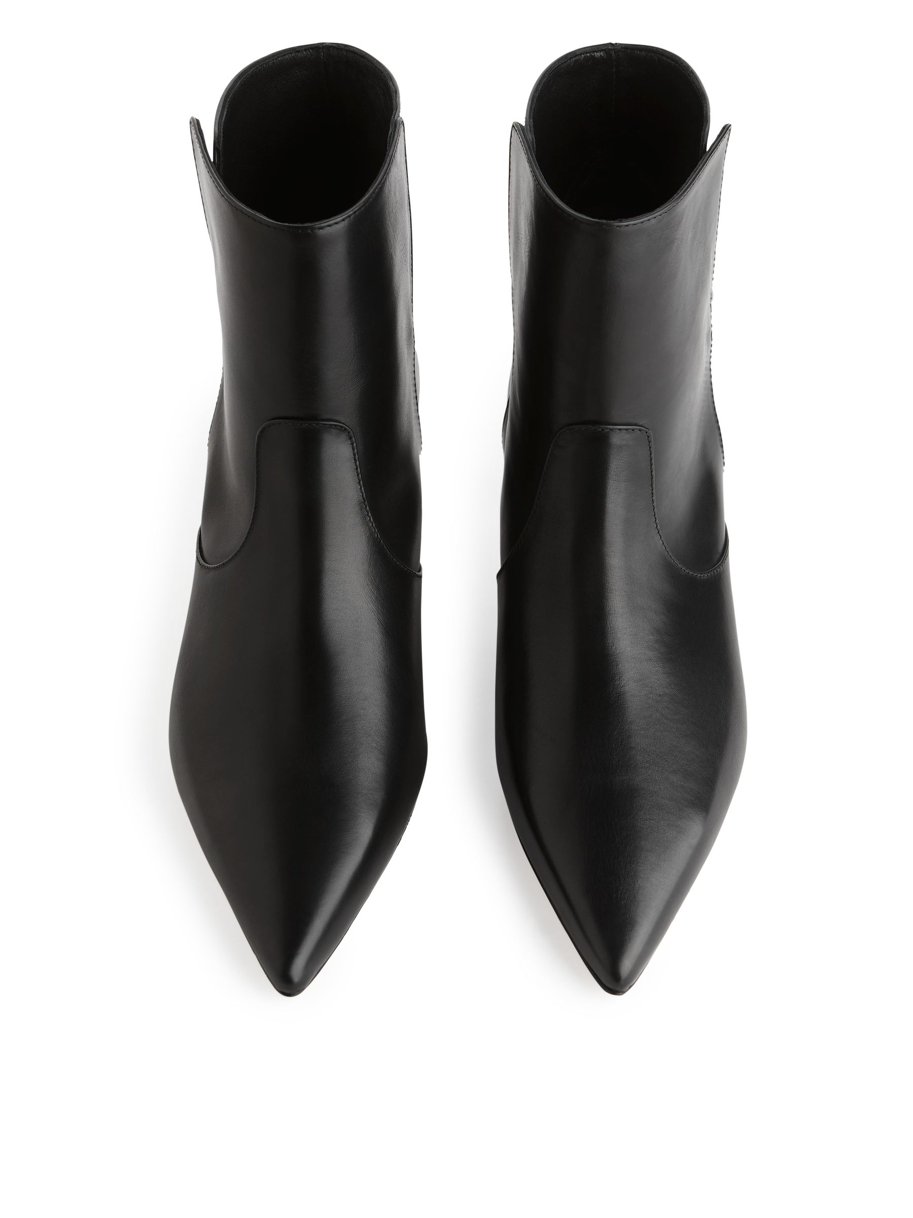 Pointed KittenHeel Booties - Black - Women - StillMedia/DescriptiveStillLife - 2