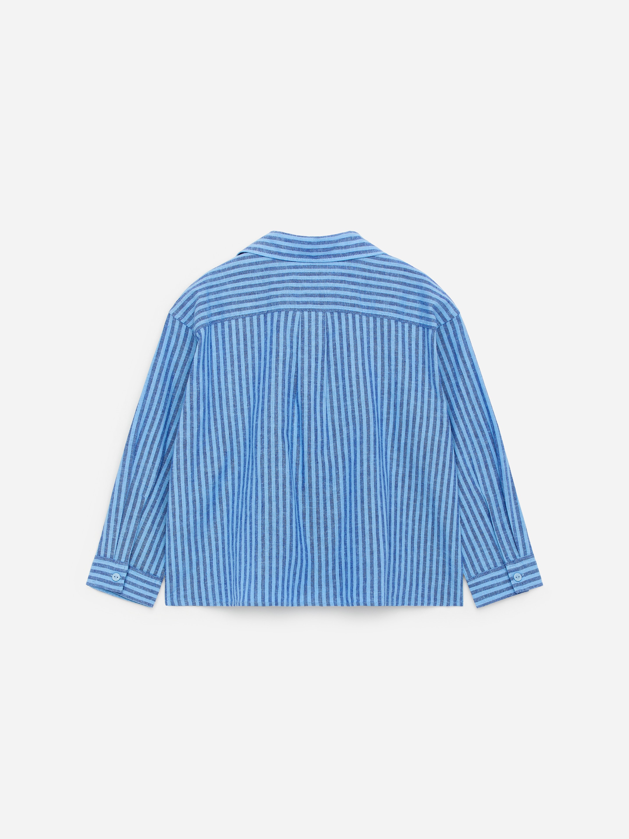 Chemise en lin et coton - Bleu/Rayé - Regular fit - Enfant - StillMedia/DescriptiveStillLife - 3