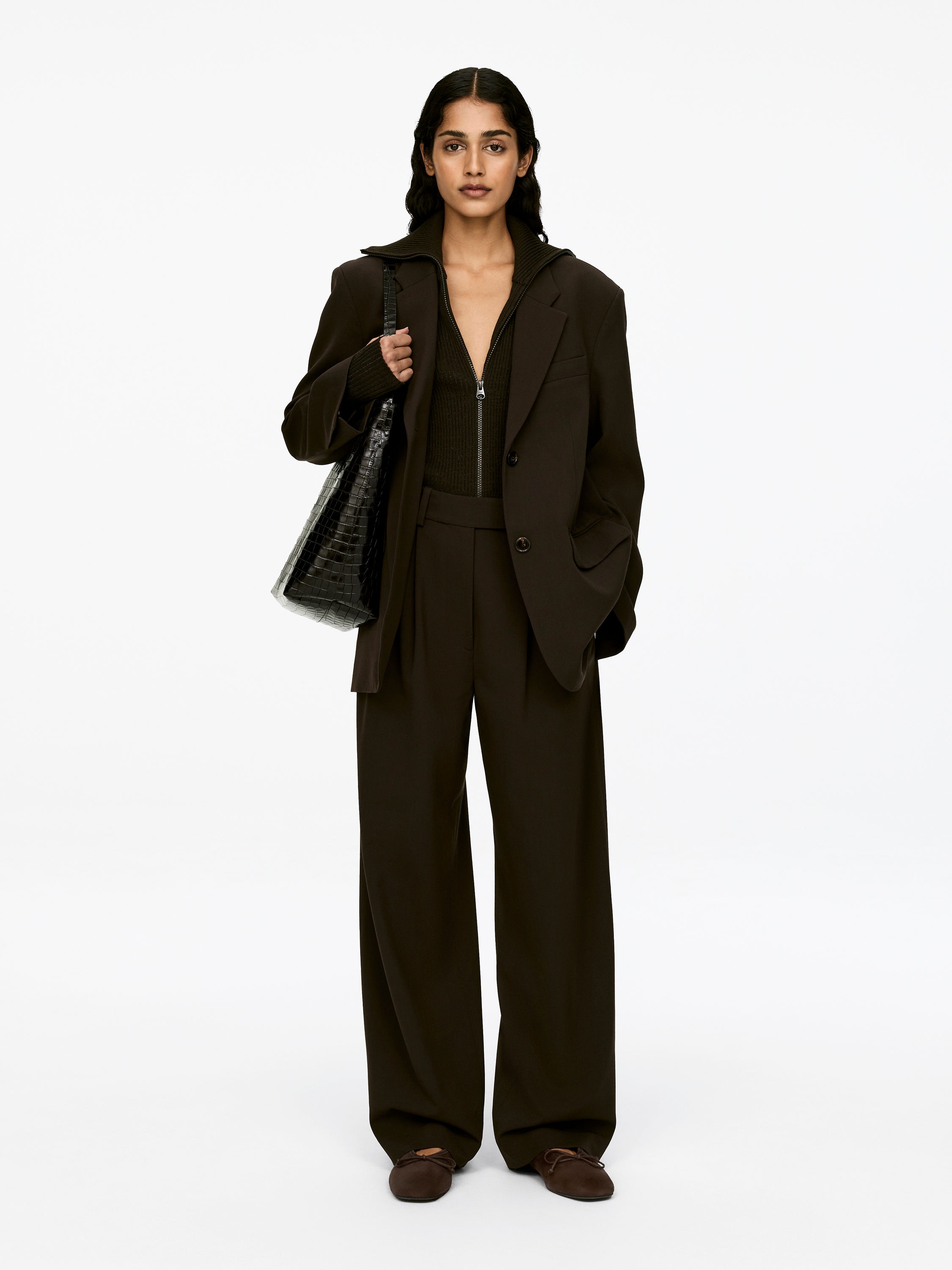 Suede Ballerina - Brown - Women - StillMedia/Lookbook - 9
