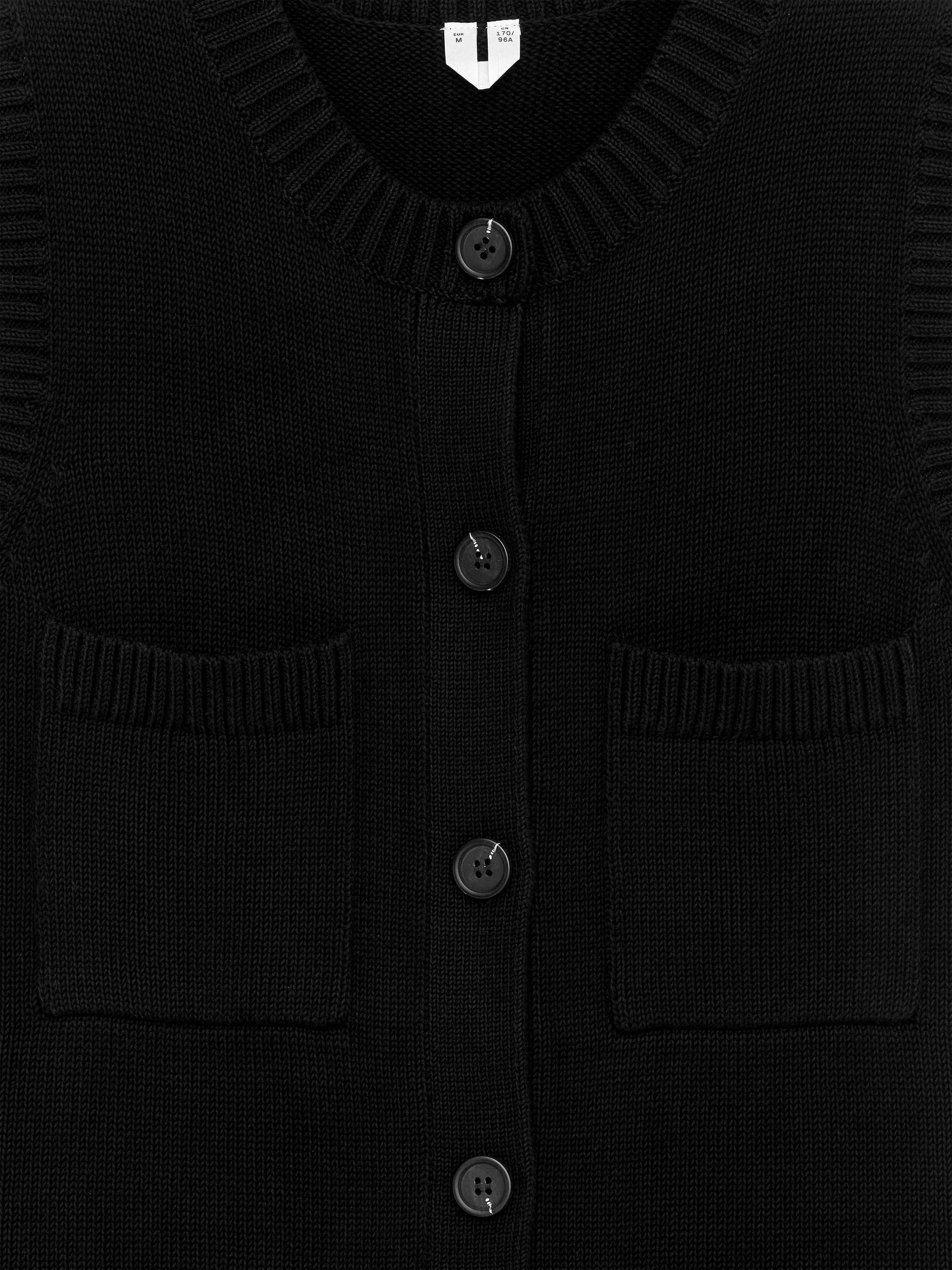 Ärmlös stickad klänning - Svart - Slim fit - Women - StillMedia/DescriptiveDetail - 1