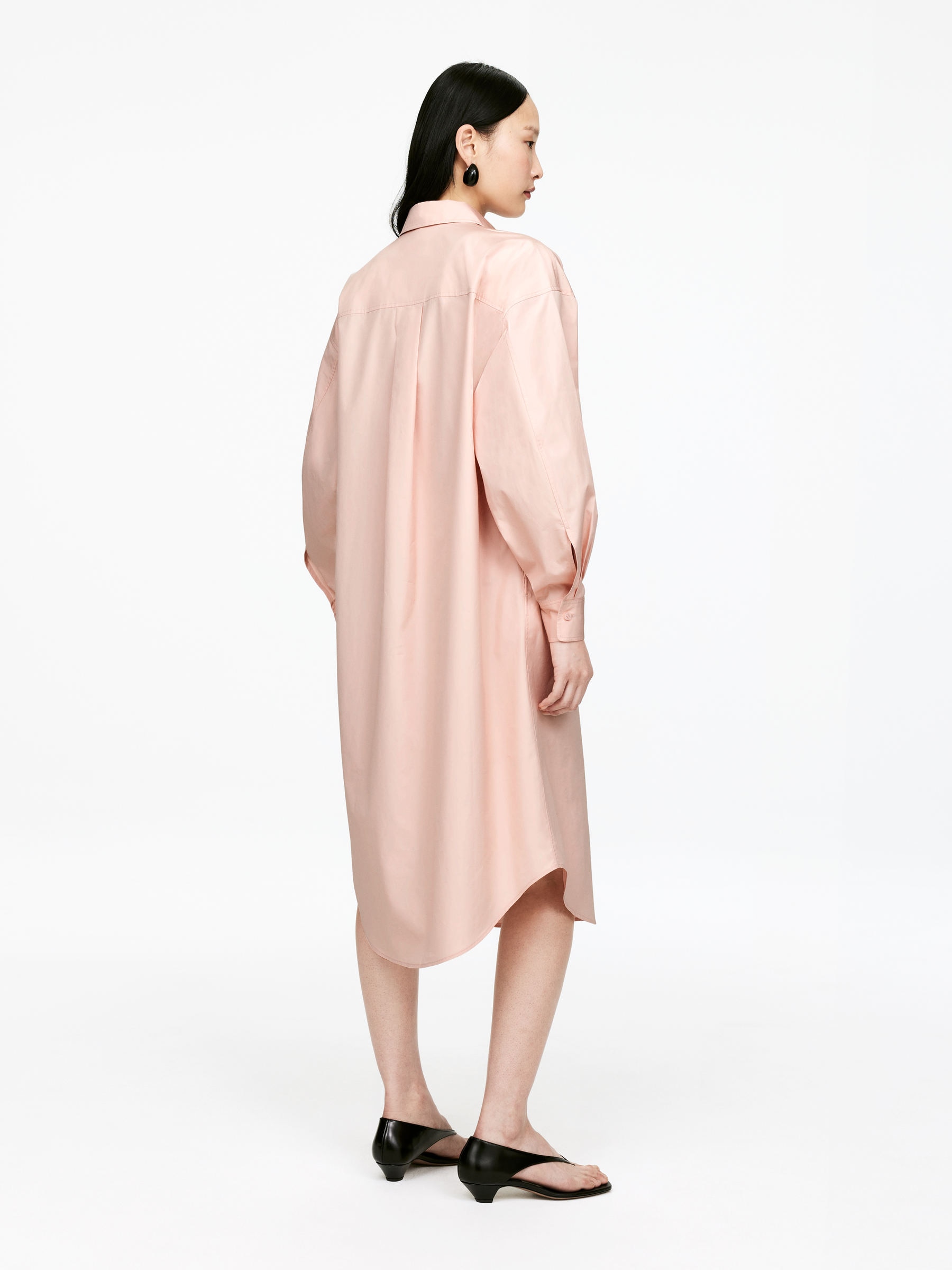 Oversize Shirt Dress - Dusty Pink - Oversized - Women - StillMedia/Lookbook - 5