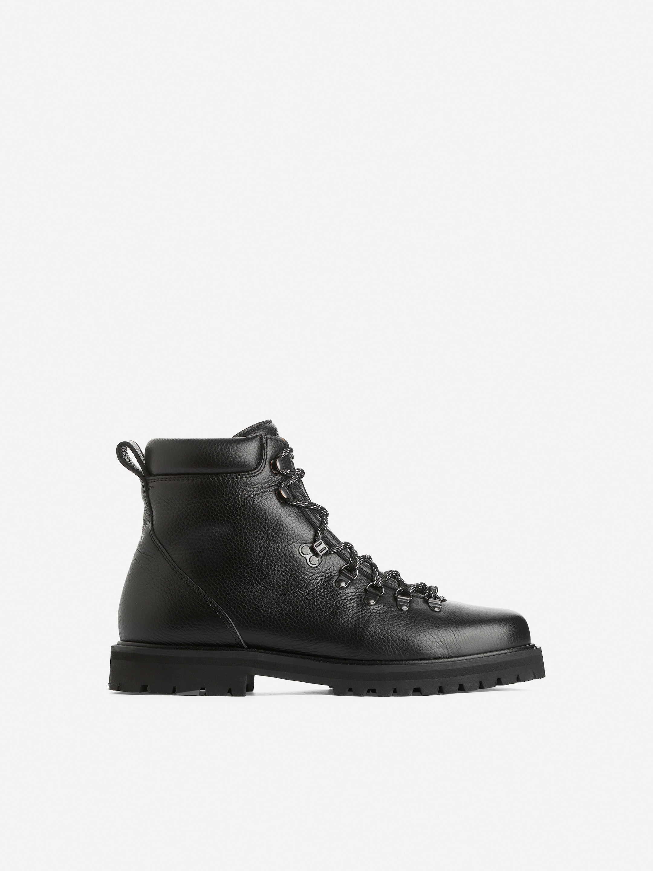 View larger image: Leather Hiking Boots - Black - Men | H&M GB 1