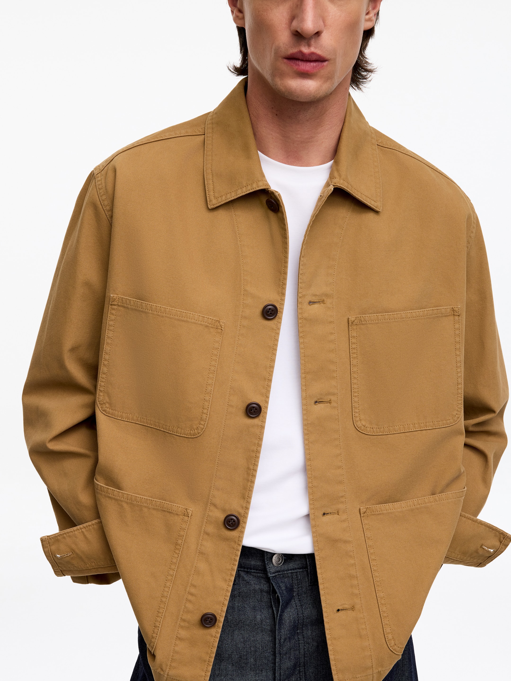 Utility Overshirt - Khaki - Regular fit - men - StillMedia/Lookbook - 2