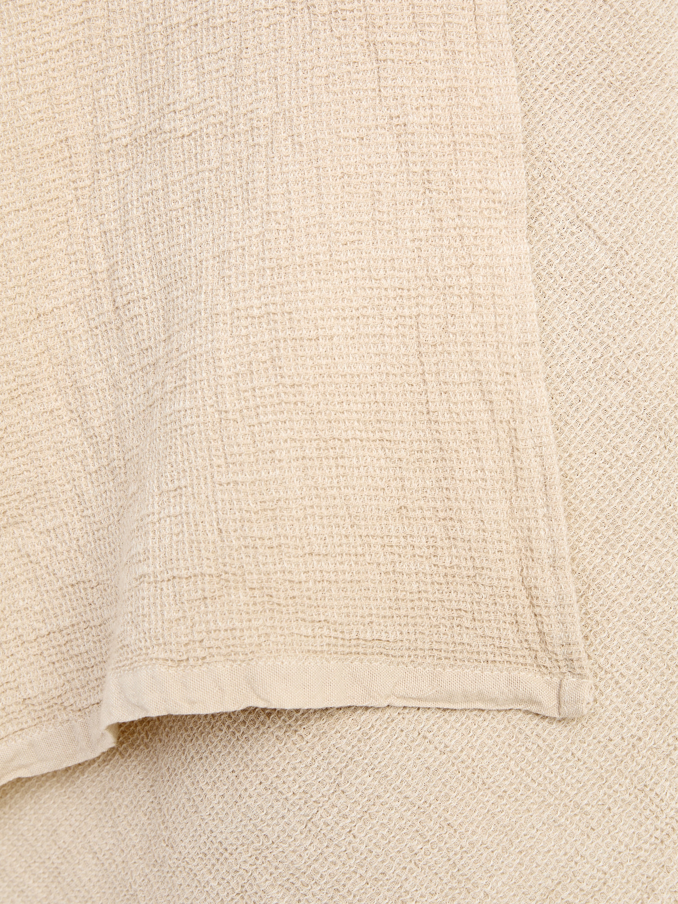 Serviette gaufrée en coton 50 x 70 cm - Beige clair - Maison et décoration - StillMedia/DescriptiveDetail - 1