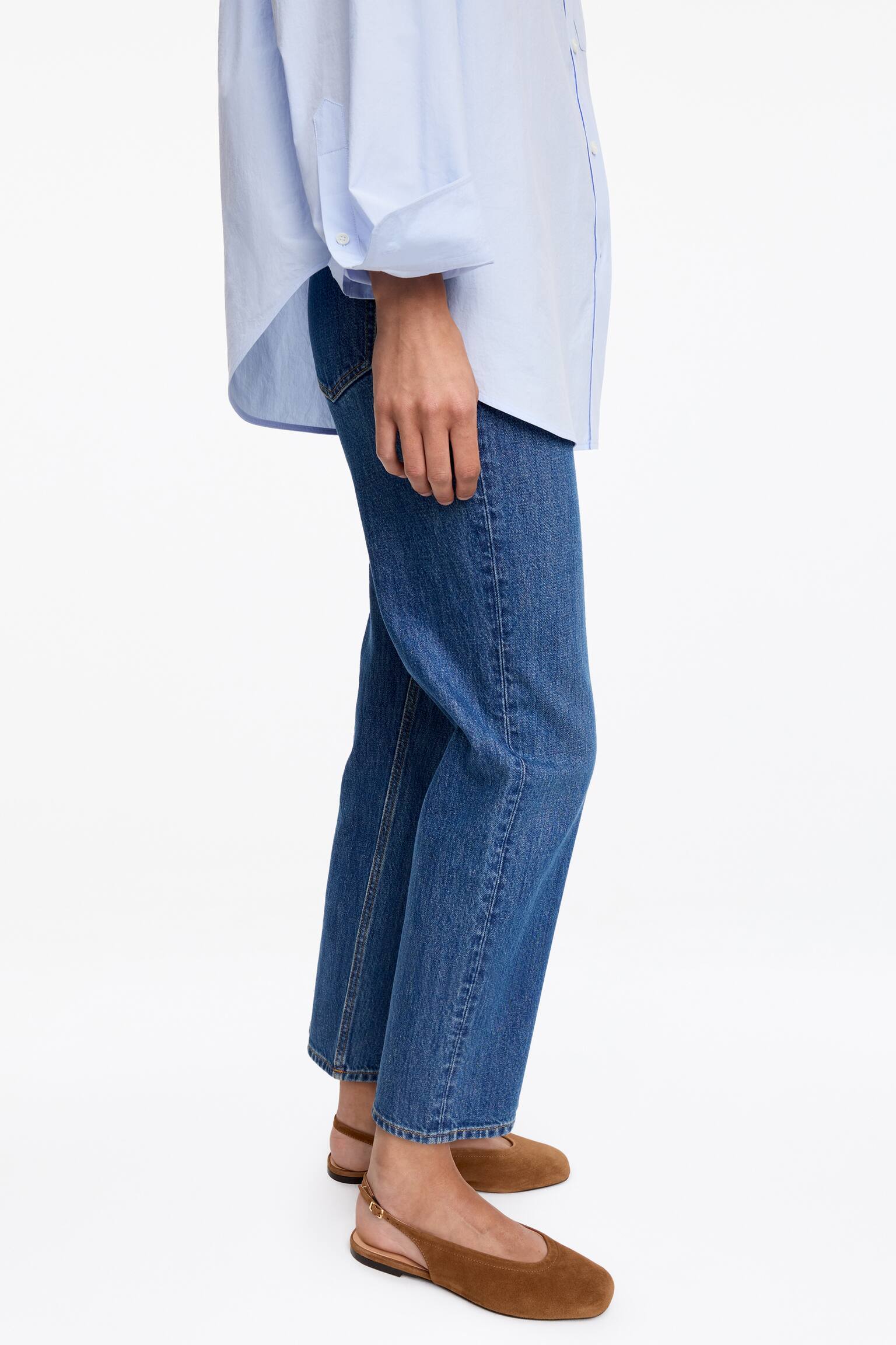 Slingbacks i mocka - Brun - 1