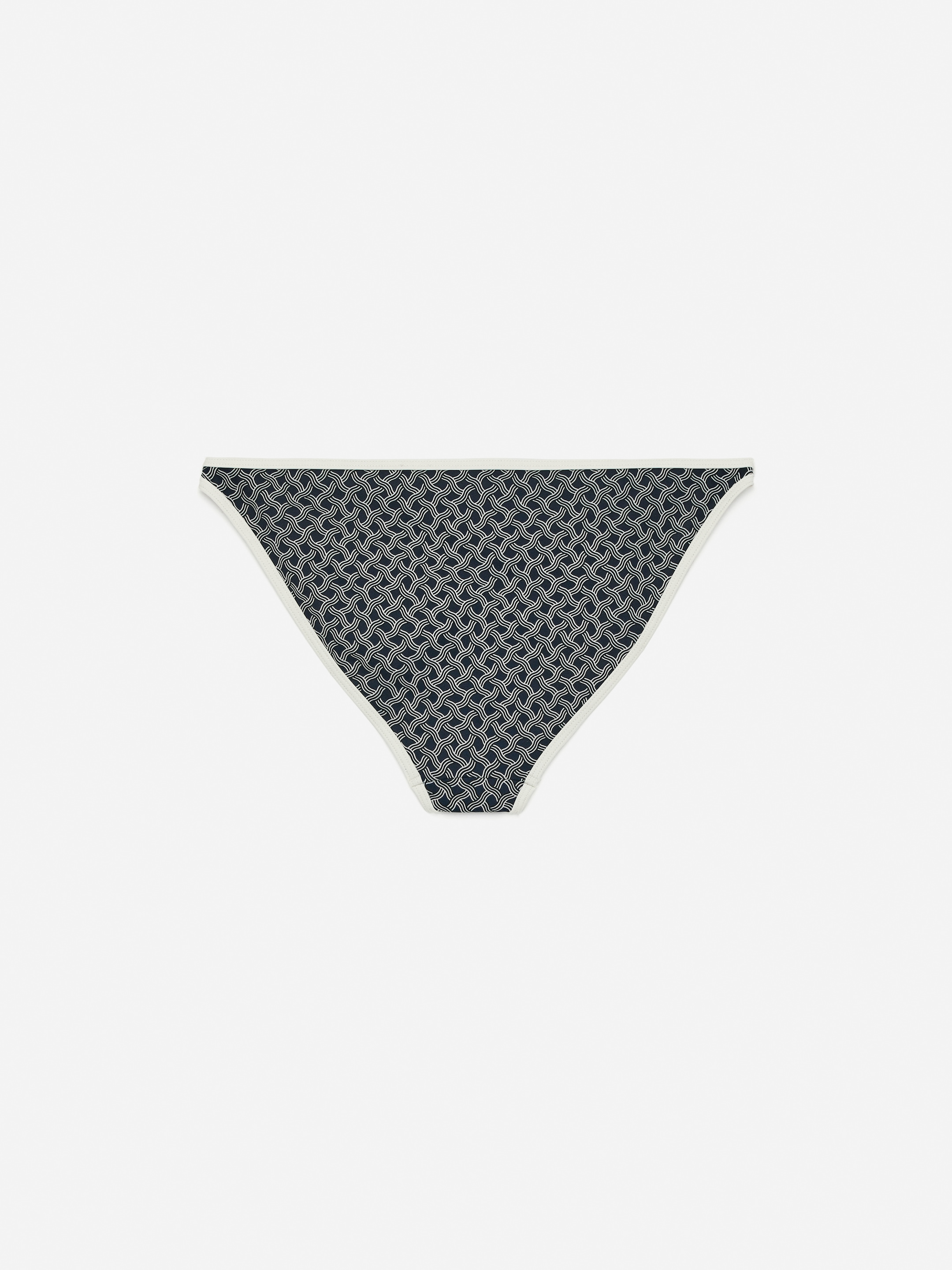 Low-Waist Bikini Briefs - Blue/White - Women - StillMedia/DescriptiveStillLife - 1