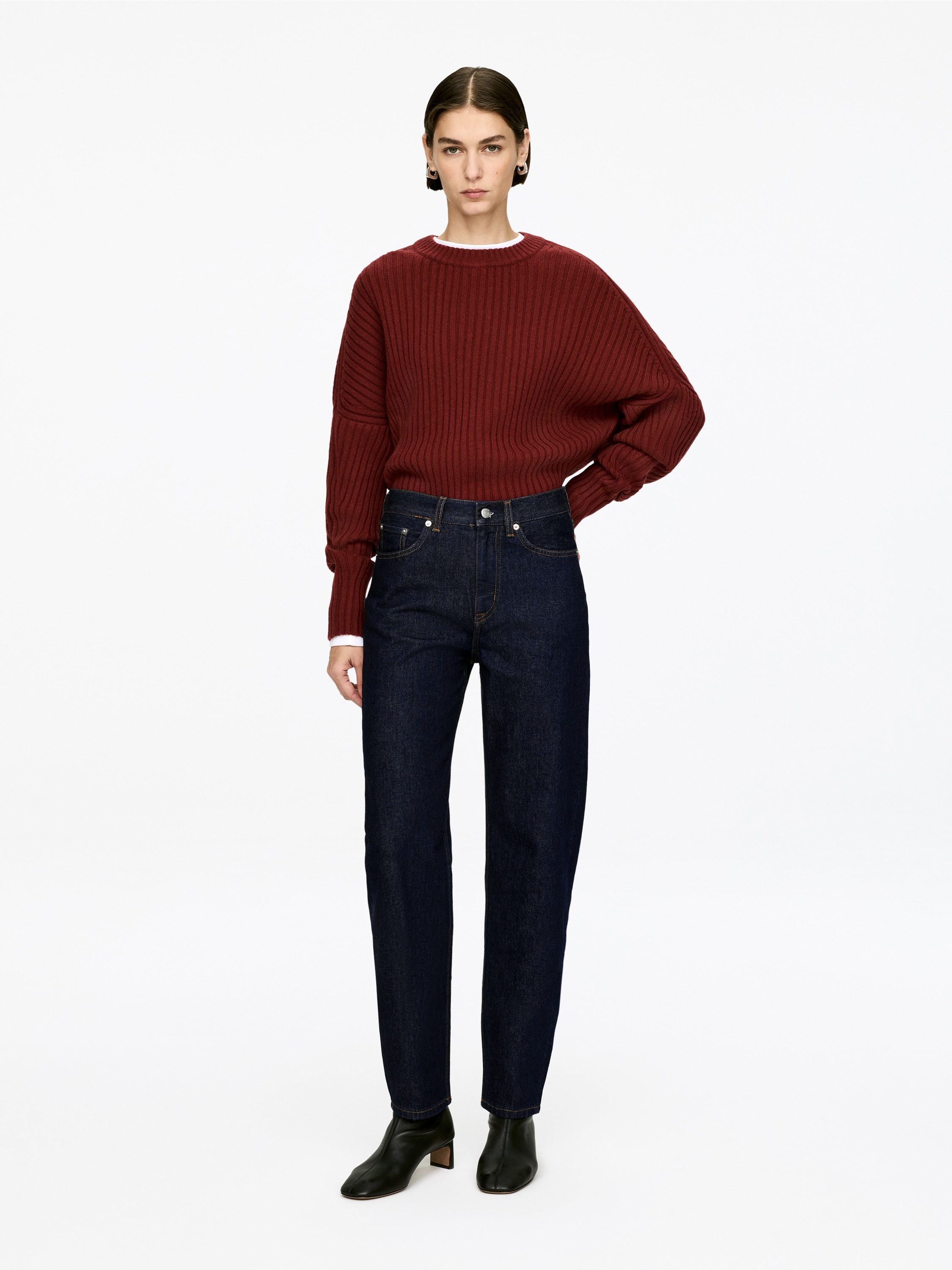 VIOLET Tapered Jeans - Dunkelblau/Mittelblau