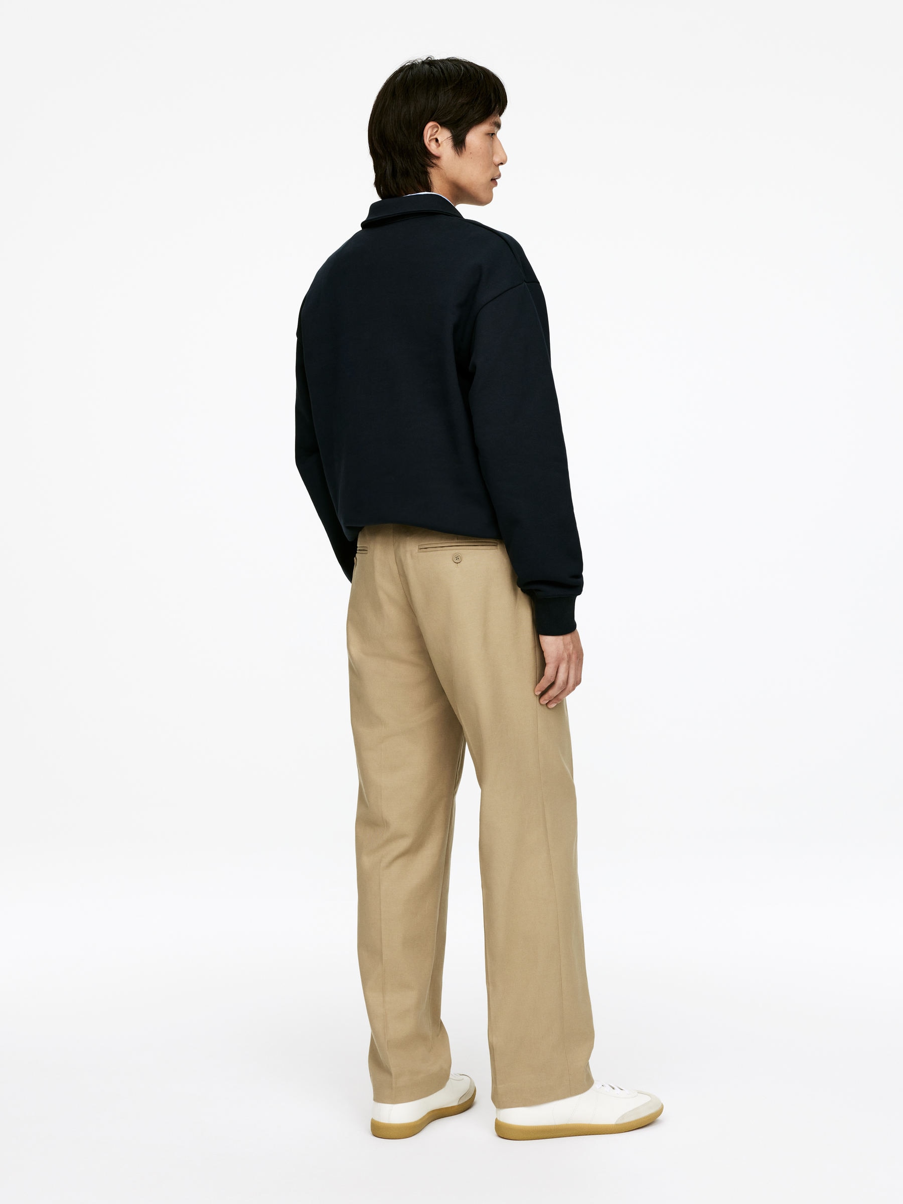 Tailored Cotton Trousers - Beige - Relaxed fit - Men - StillMedia/Lookbook - 6