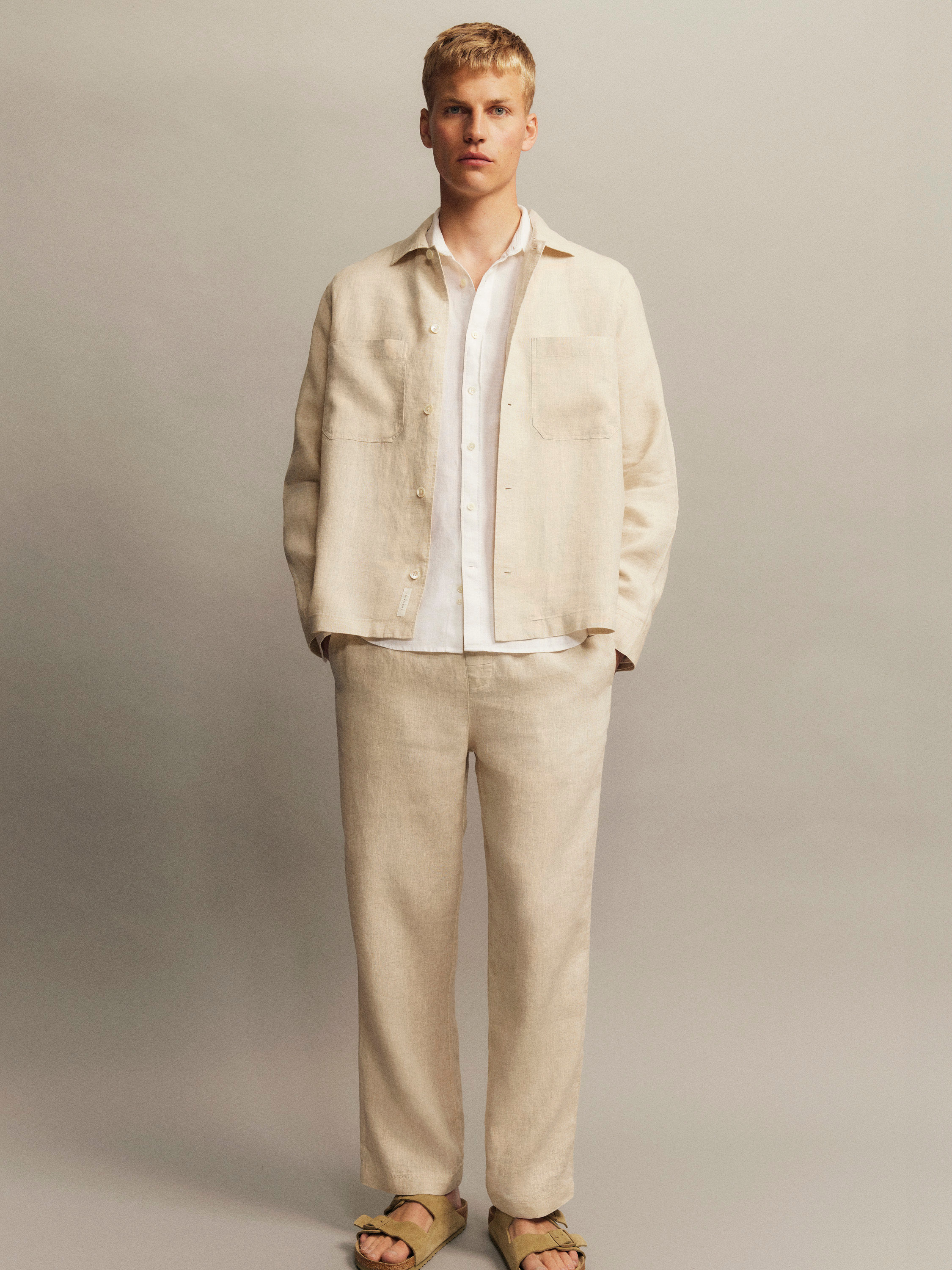 Chemise en popeline décontractée - Blanc - Homme - StillMedia/Lookbook - 1