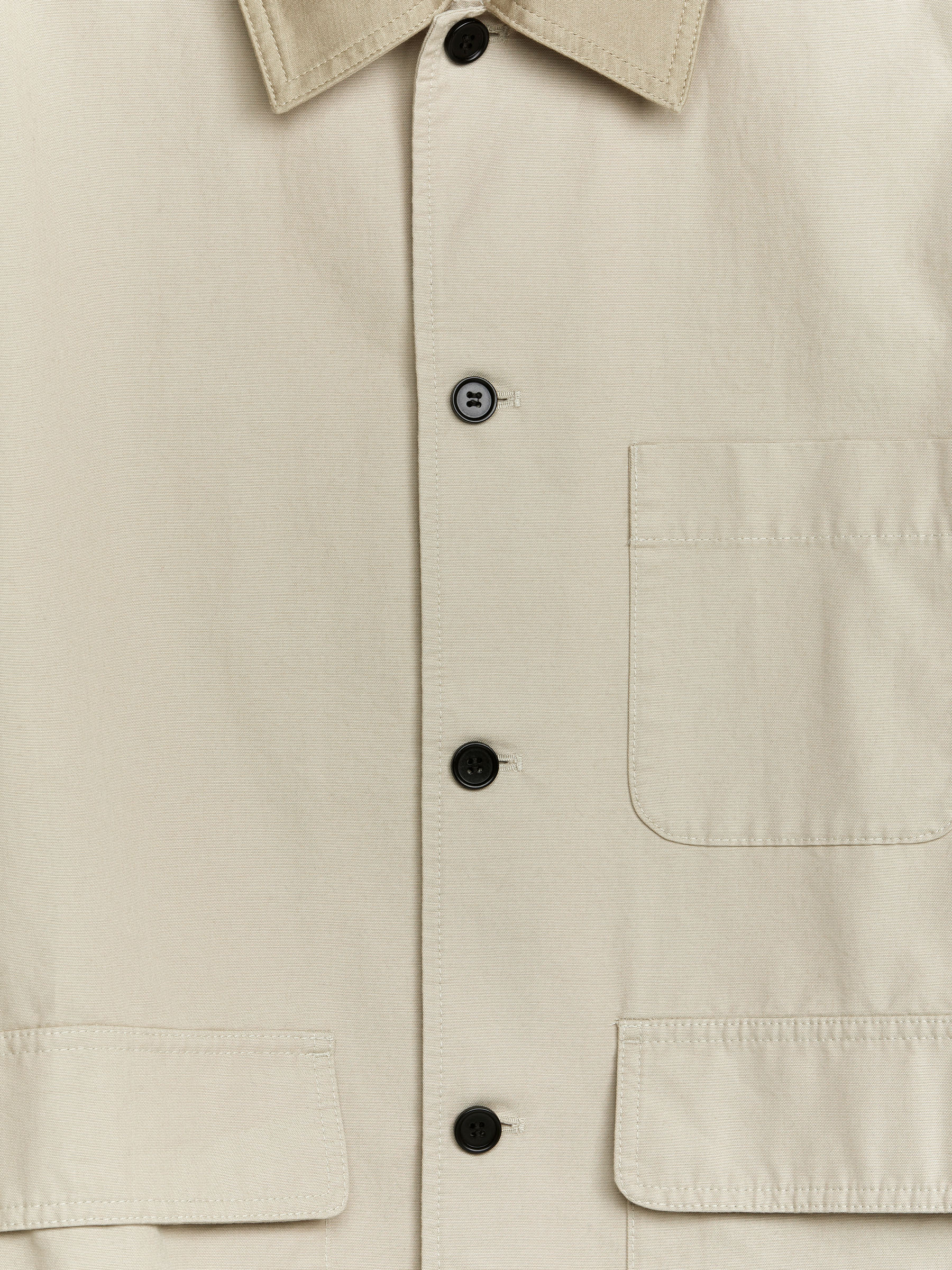 Cotton Shirt Jacket - Beige - Regular fit - Men - StillMedia/DescriptiveDetail - 2