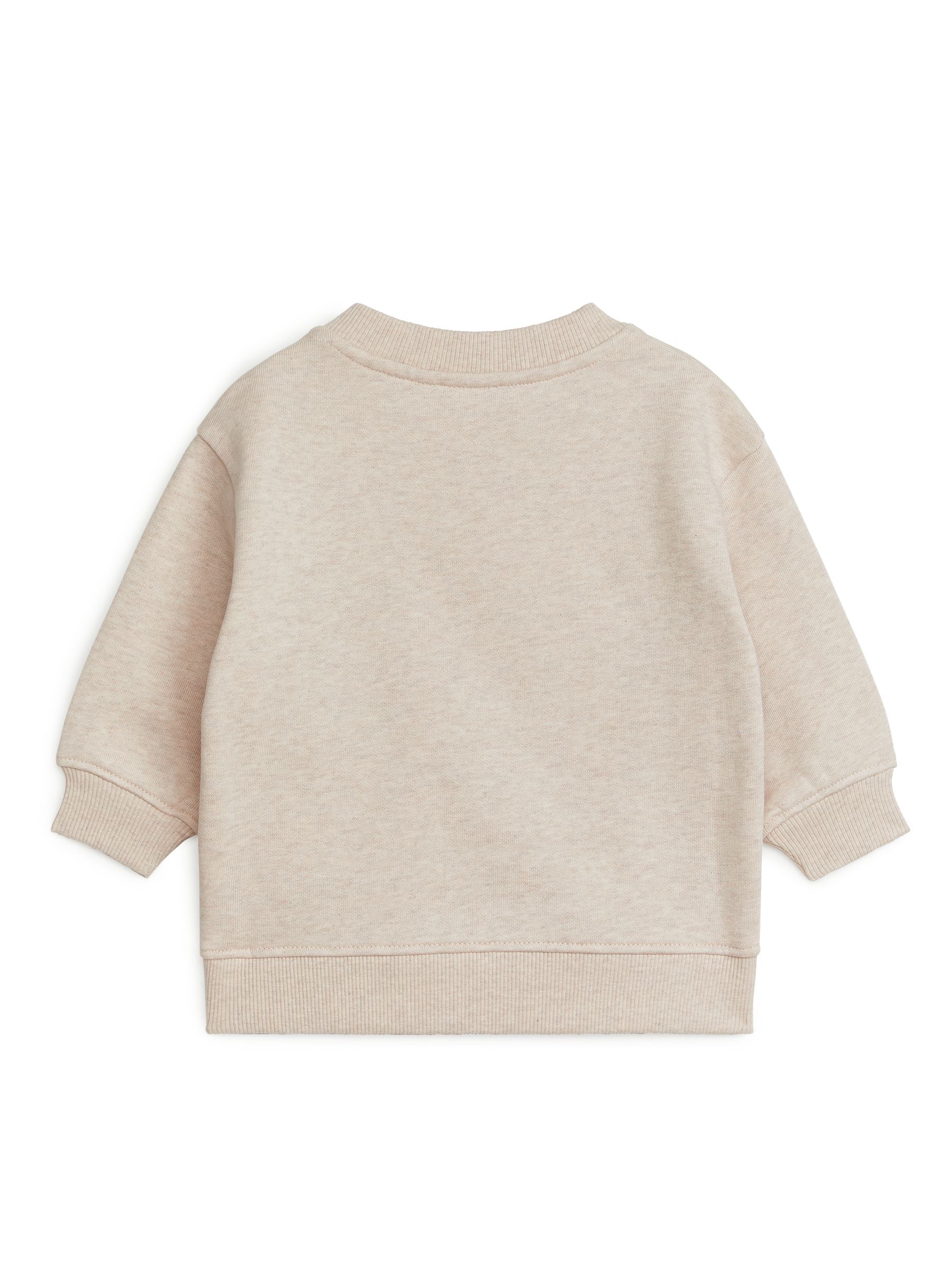 Locker sitzendes Baumwoll-Sweatshirt - Hafer, meliert - Loose Fit - Kinder - StillMedia/DescriptiveStillLife - 2