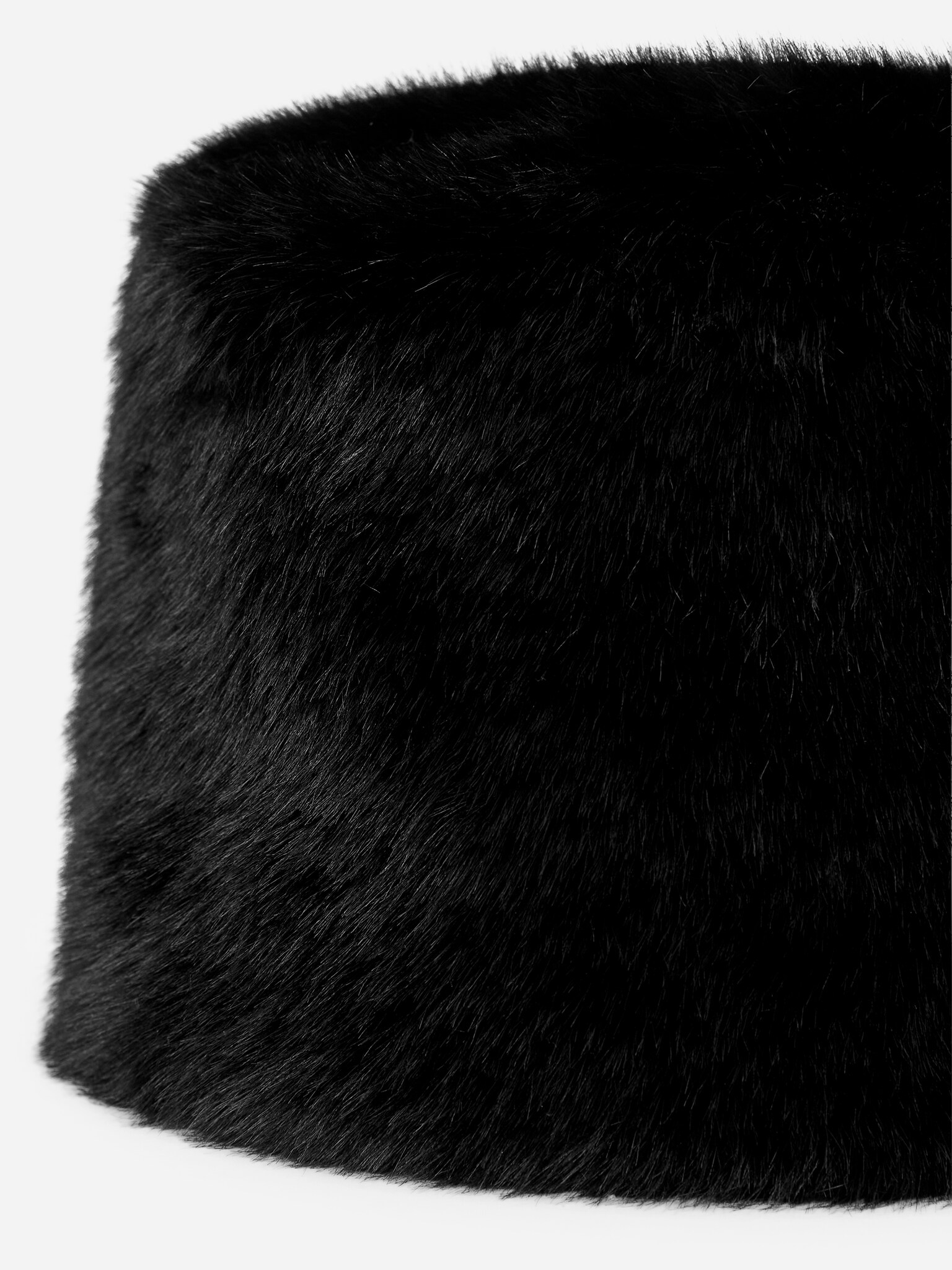 Chapeau en fausse fourrure - Noir - 5