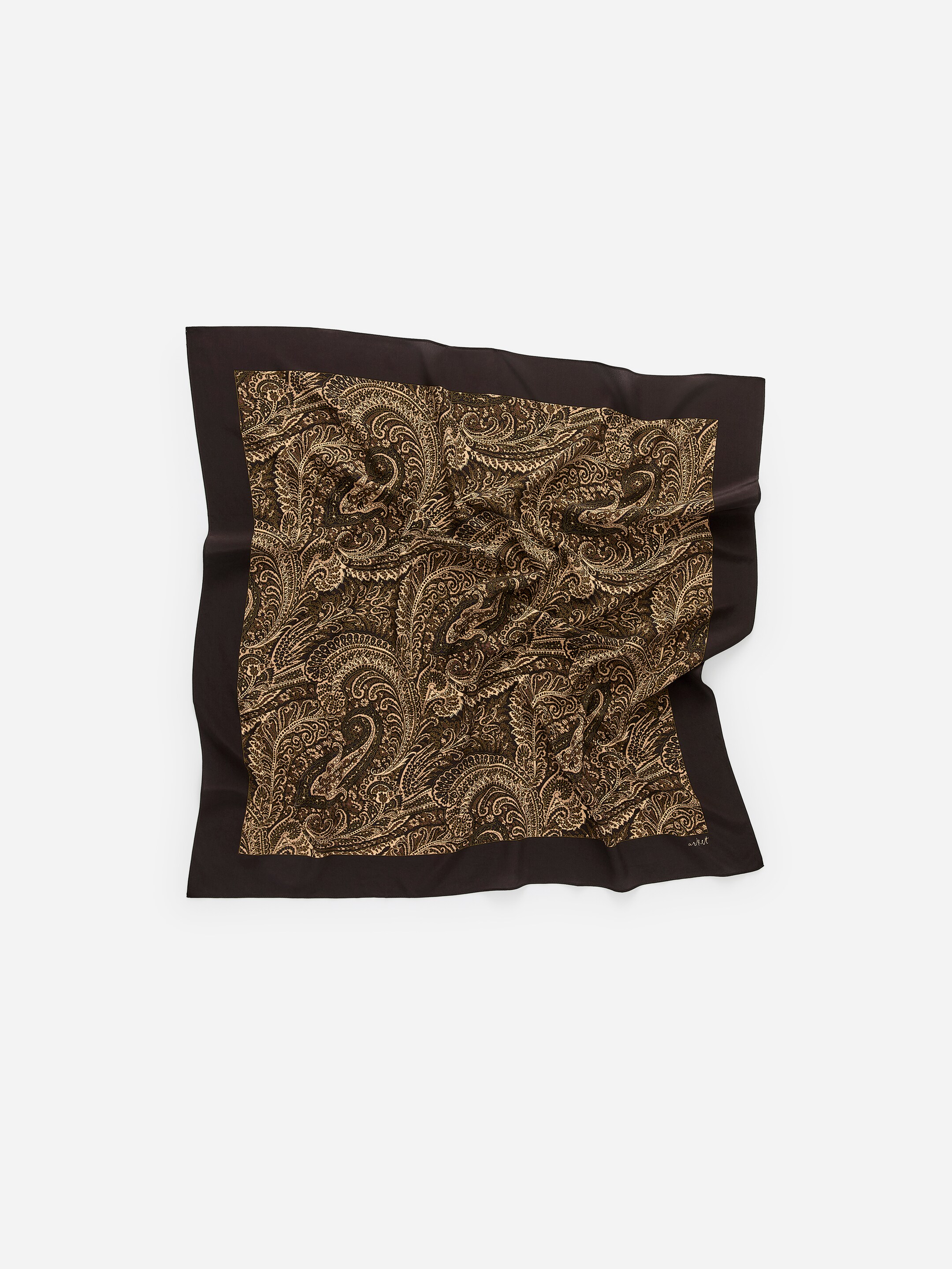 View larger image: Printed Silk Scarf - Brown - Ladies | H&M GB 4