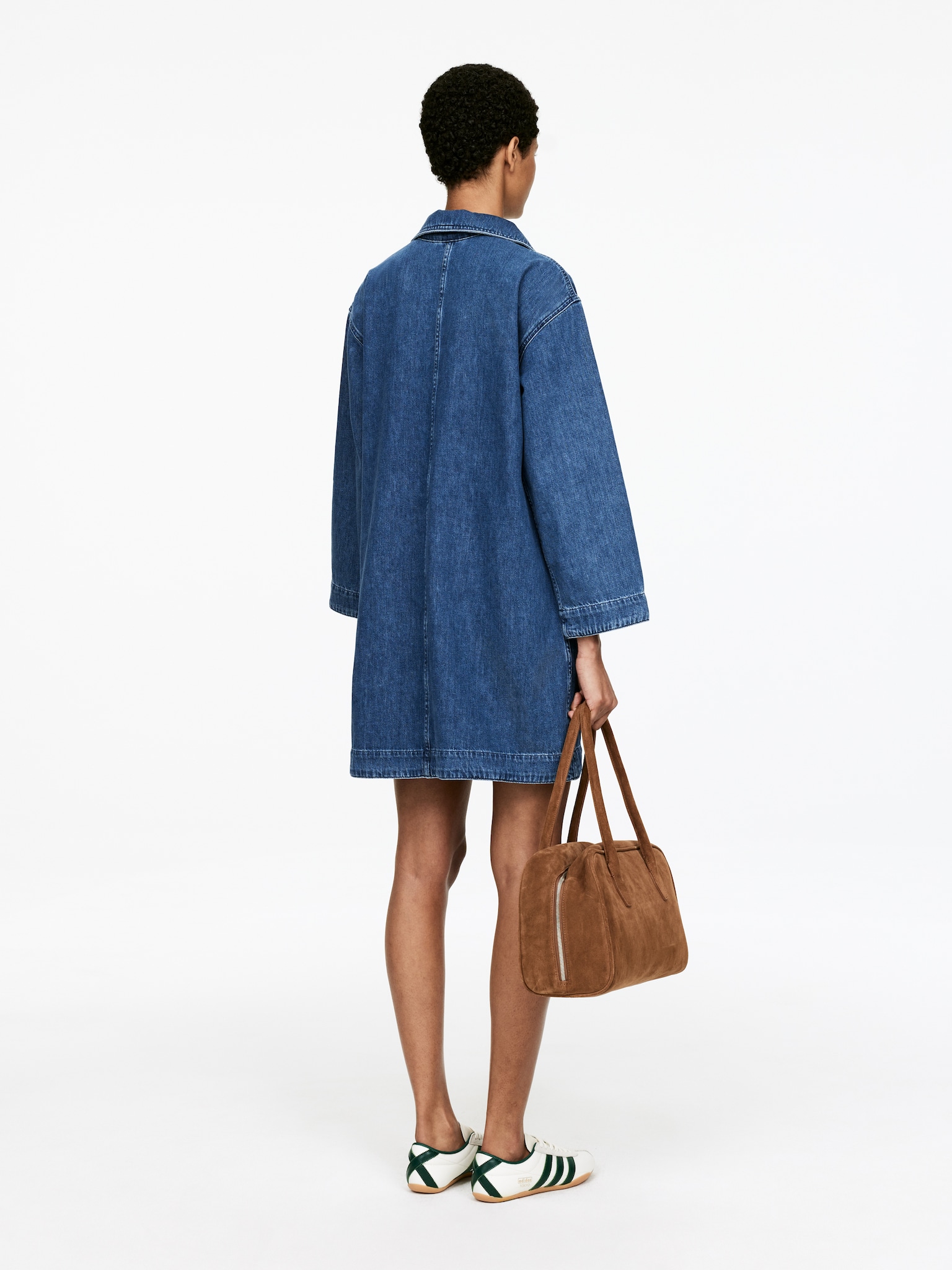 Denim Tunic - Blue/White - 3