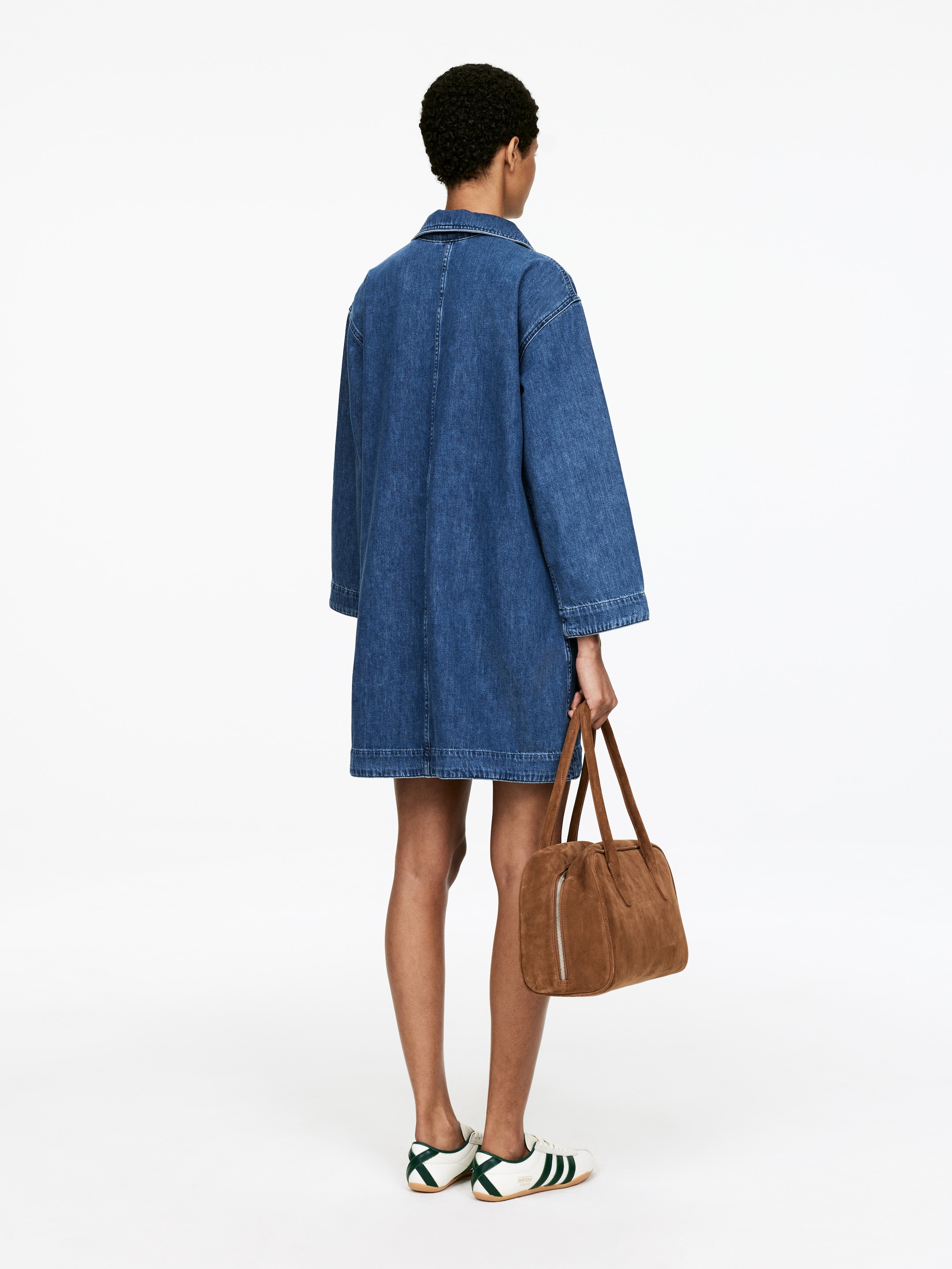 Agrandir l'image: Tunique en jean - Bleu - FEMME | H&M FR 3