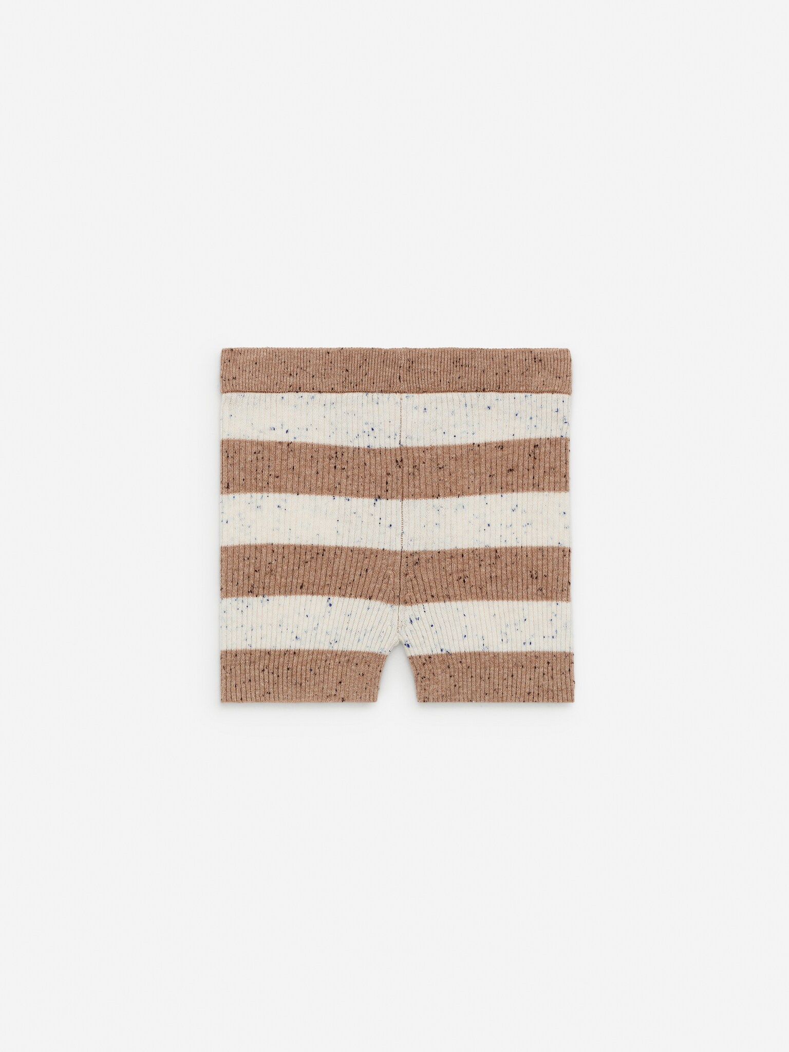 Short en maille côtelée - Écru/Beige - 3