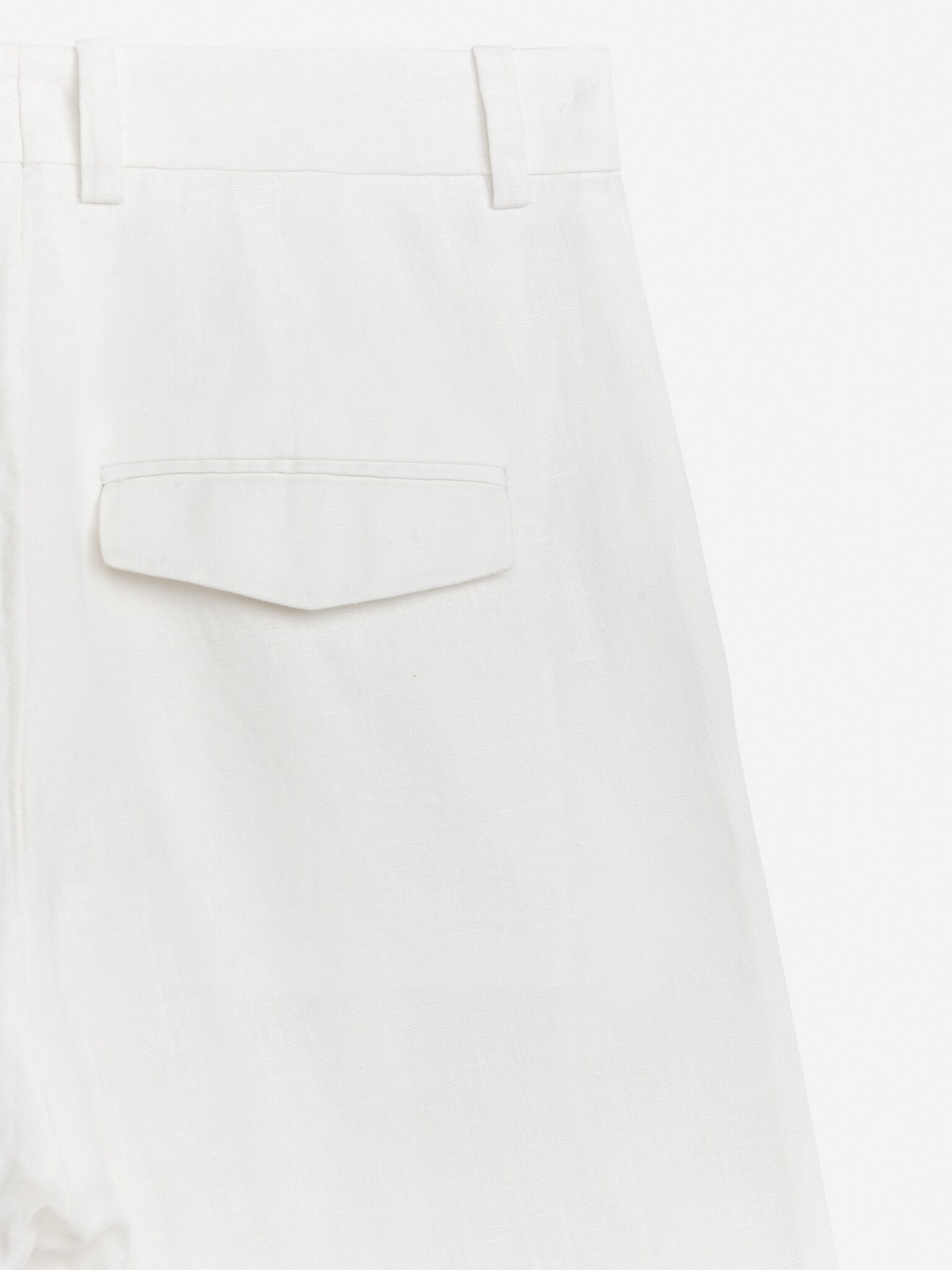 Linen Trousers - White - 2