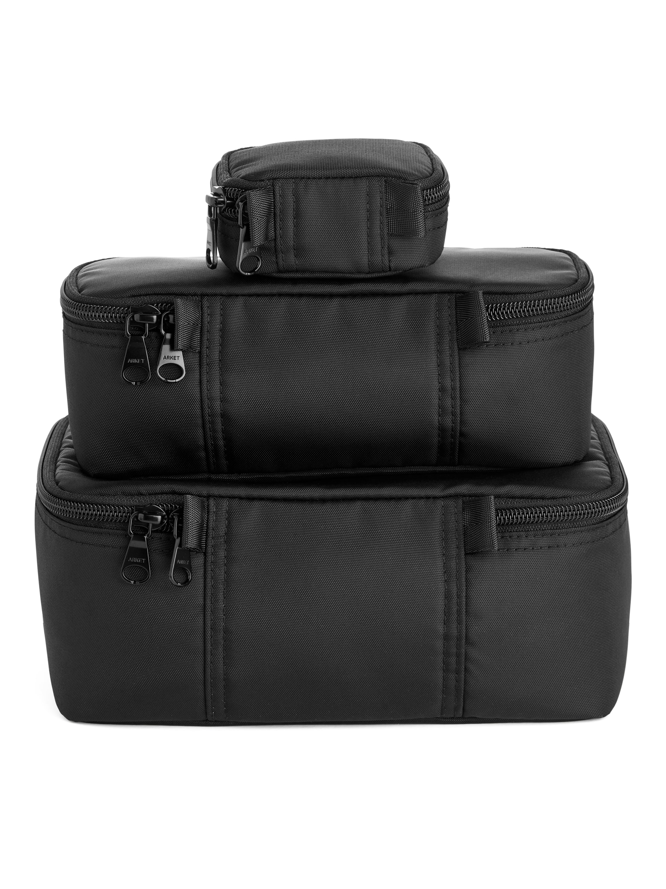 Koffer-Organizer im 3er-Pack - Schwarz - Reise - StillMedia/DescriptiveStillLife - 3