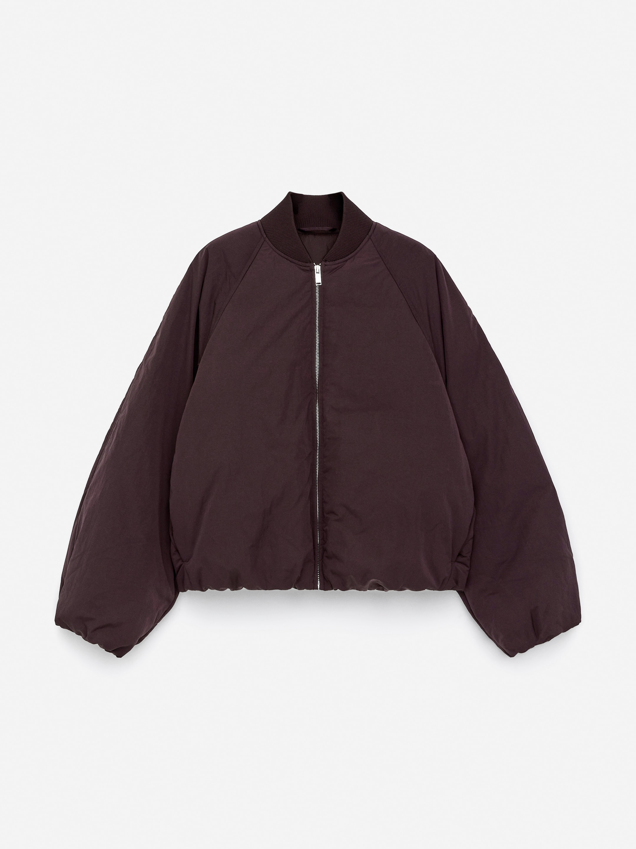 Chaqueta cropped Upcycled Down - Rojo oscuro - Oversized - Women - StillMedia/DescriptiveStillLife - 2