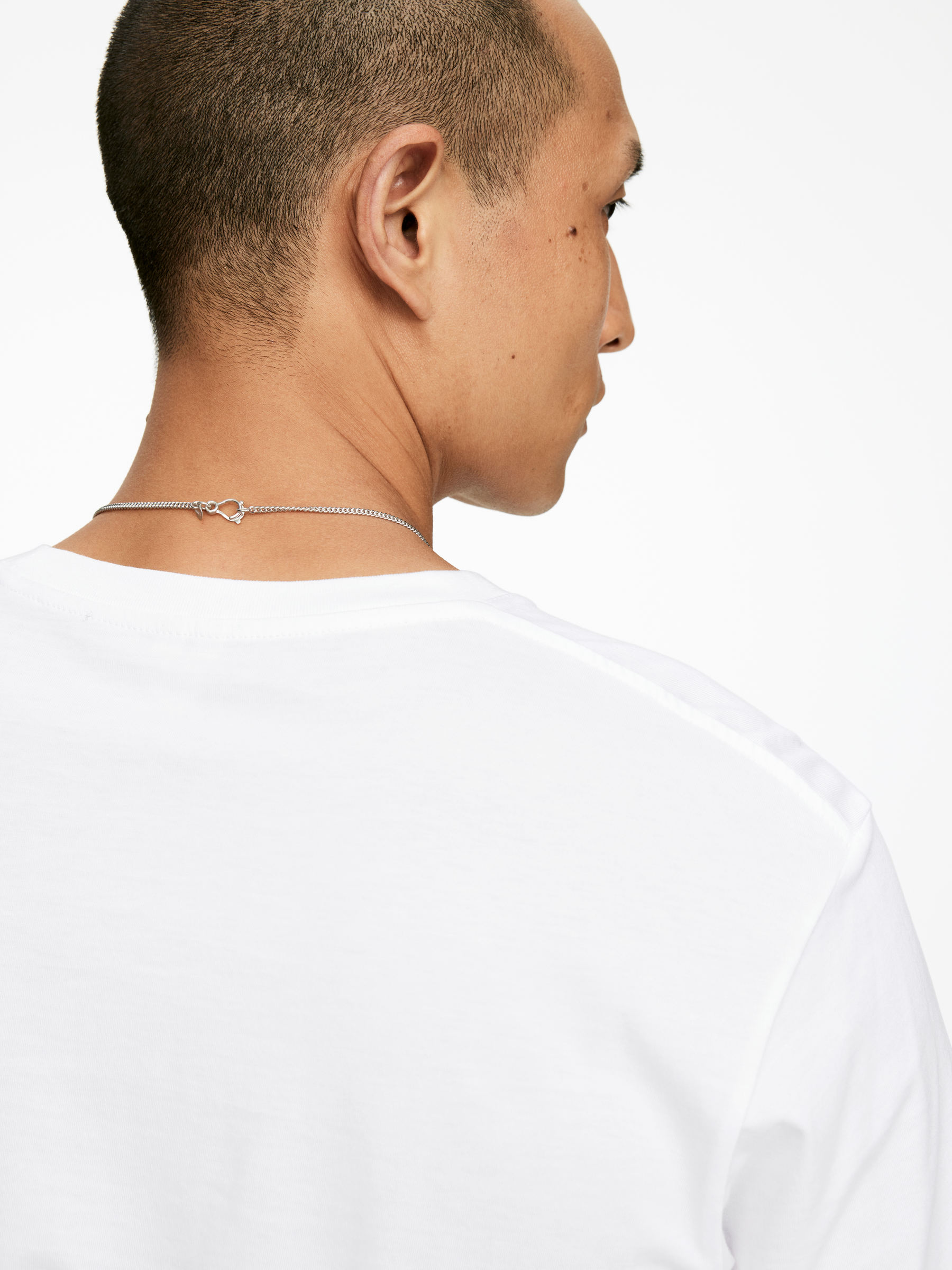 Collar de cadena estrecho de plata de ley - Plateado - Men - StillMedia/Lookbook - 19