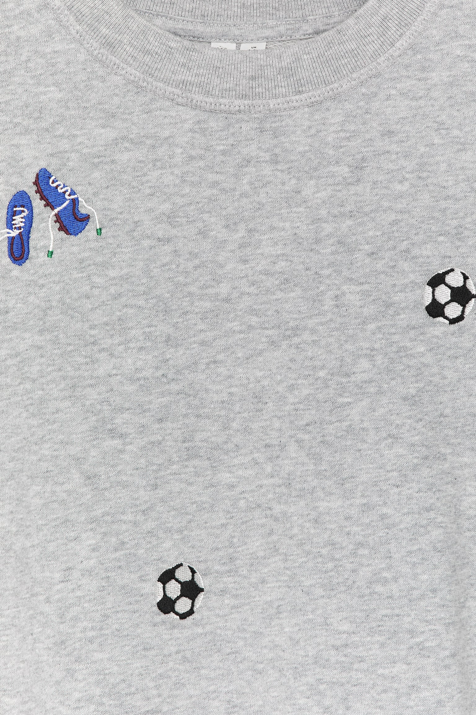 Sweatshirt med brodyr - Grå - 4