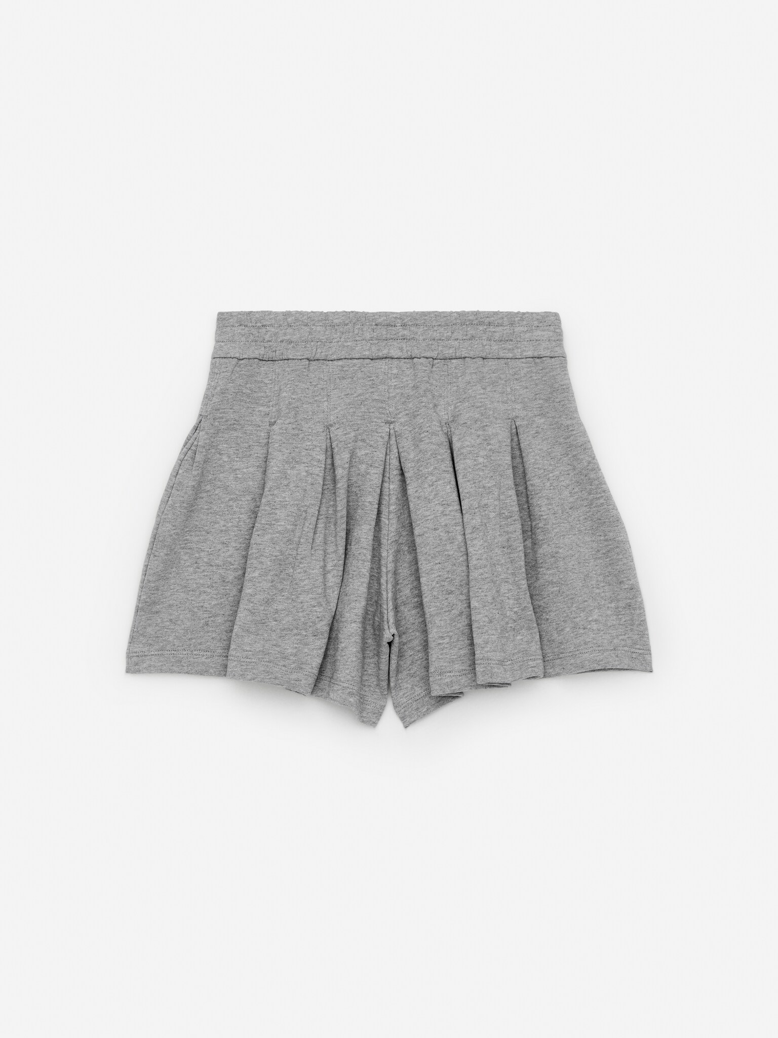 Pleated Skirt-Shorts - Grey - 2