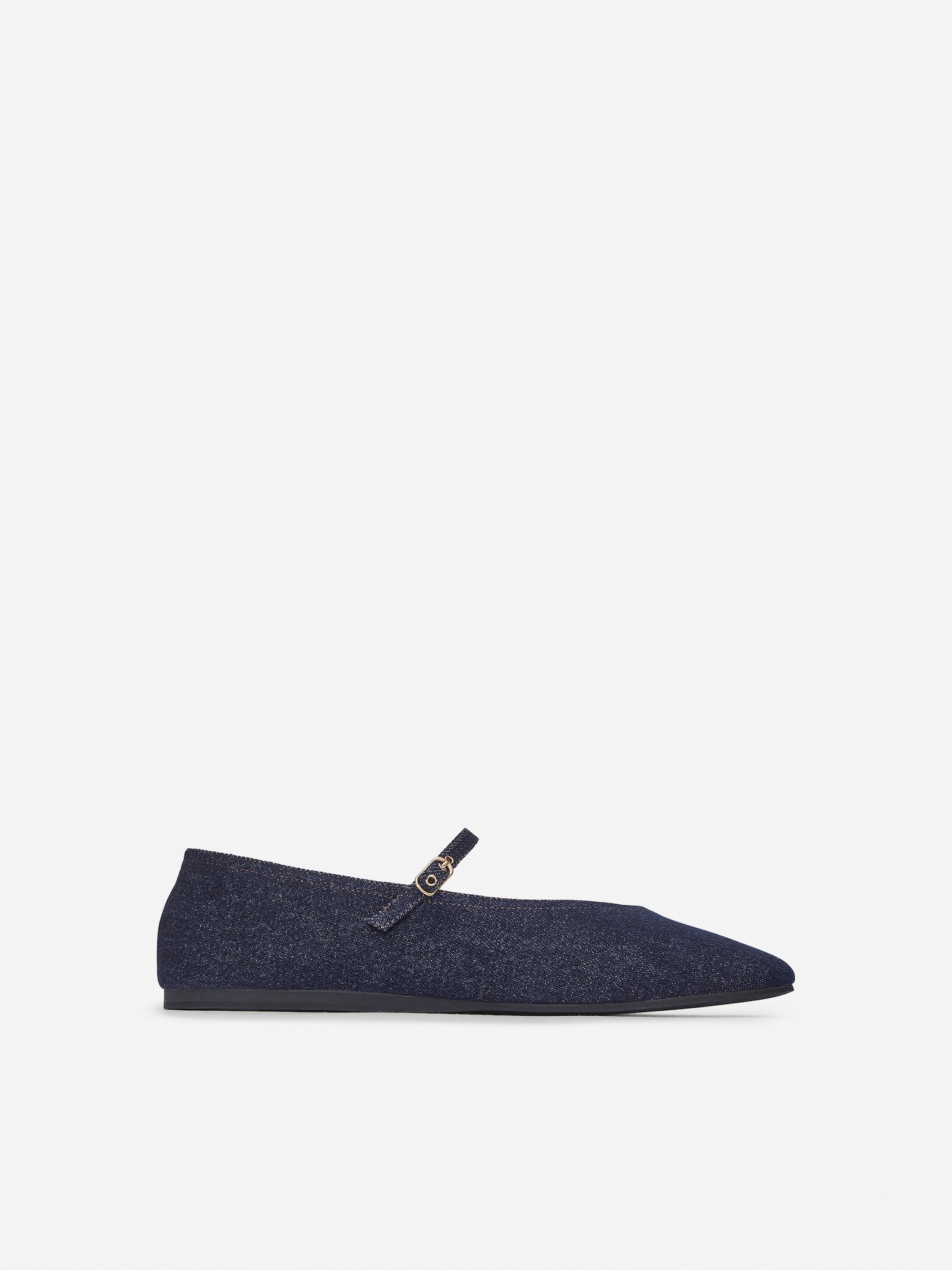 Balerini Denim Mary Jane - Albastru închis