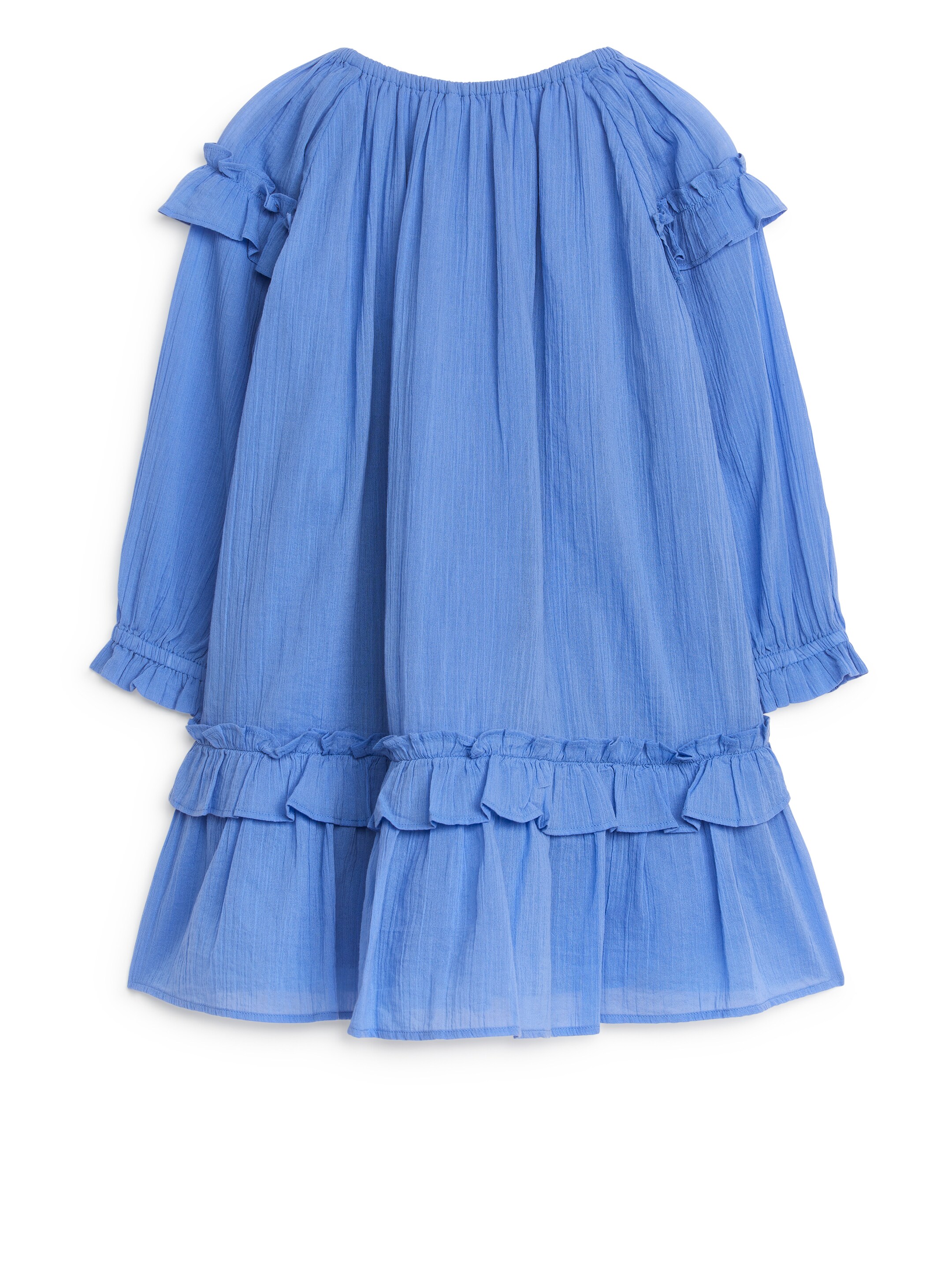 Ingrandisci l'immagine: Frill Crepe Dress - Blue - BAMBINO | H&M CH 2