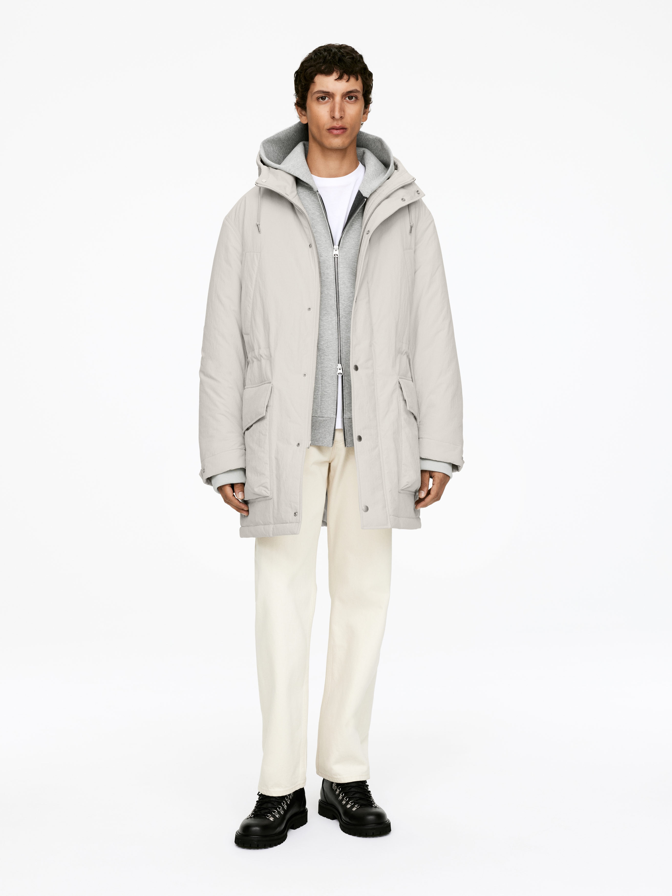 Parka matelassée-#C2C1B8-16575