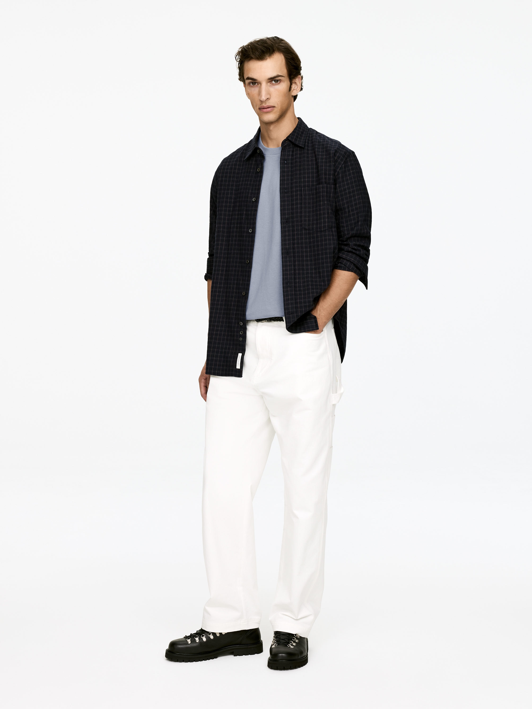 Lockeres T-Shirt, 220 GSM - Blau - Regular Fit - Herren - StillMedia/Lookbook - 4