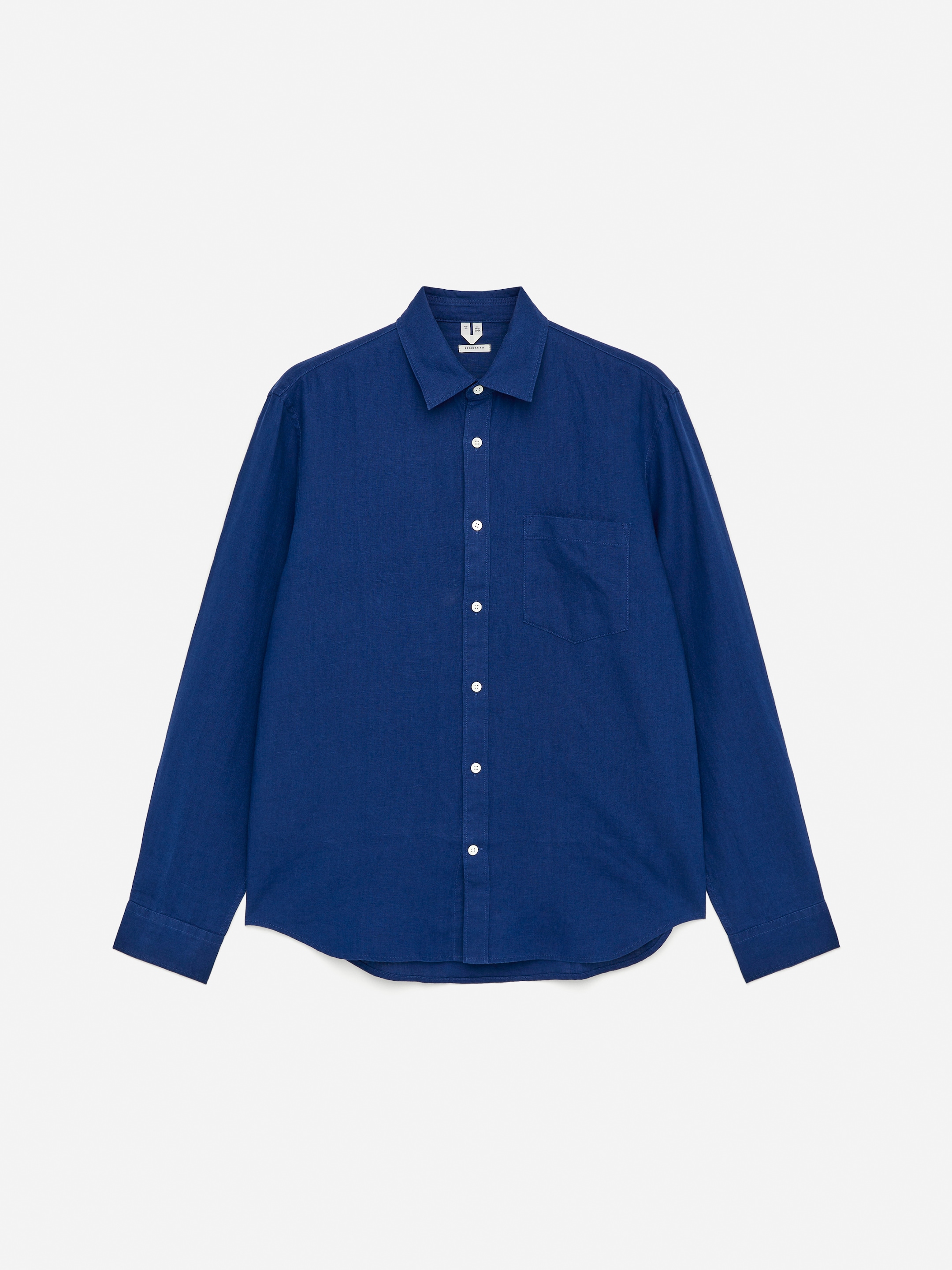 Visualizza immagine più grande: Camicia in lino dalla vestibilità regolare - Blu - UOMO | H&M IT 1