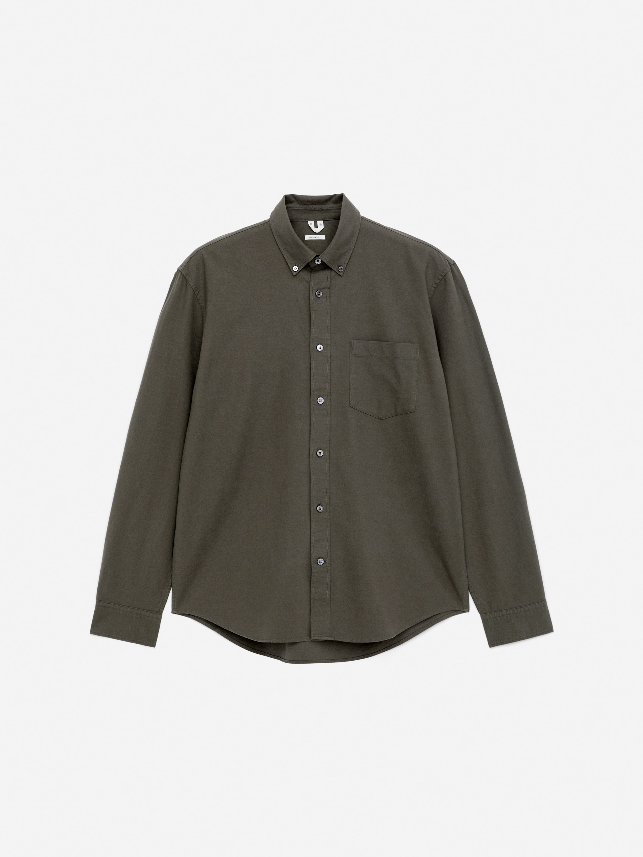 Oxford-Hemd mit normaler Passform - Dunkles Graubraun - Regular Fit - Herren - StillMedia/DescriptiveStillLife - 2
