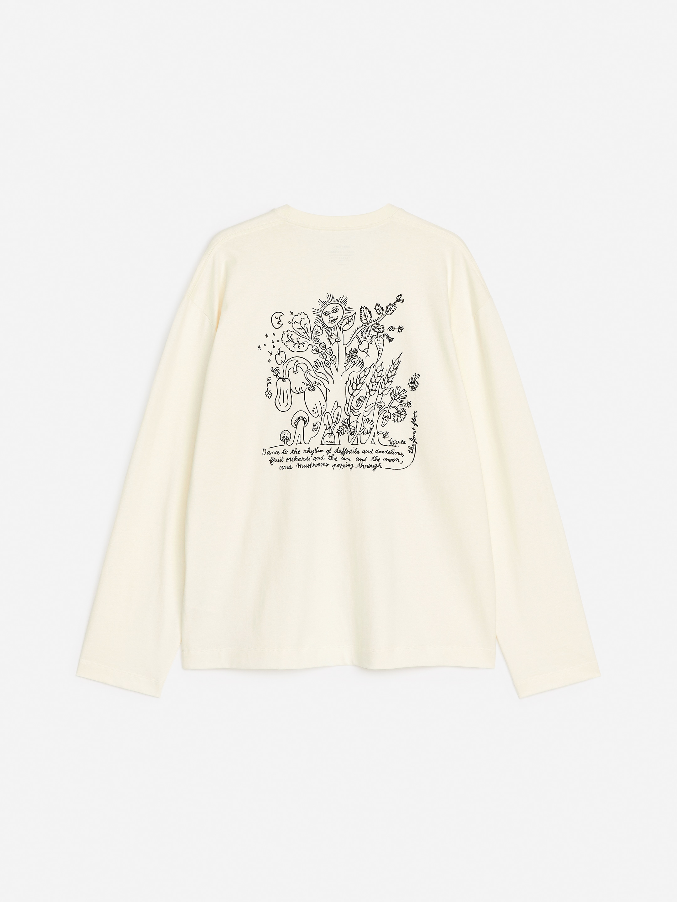 ARKET CAFÉ Long sleeve T-Shirt - Off White/Black - Loose fit - Café - StillMedia/DescriptiveStillLife - 6