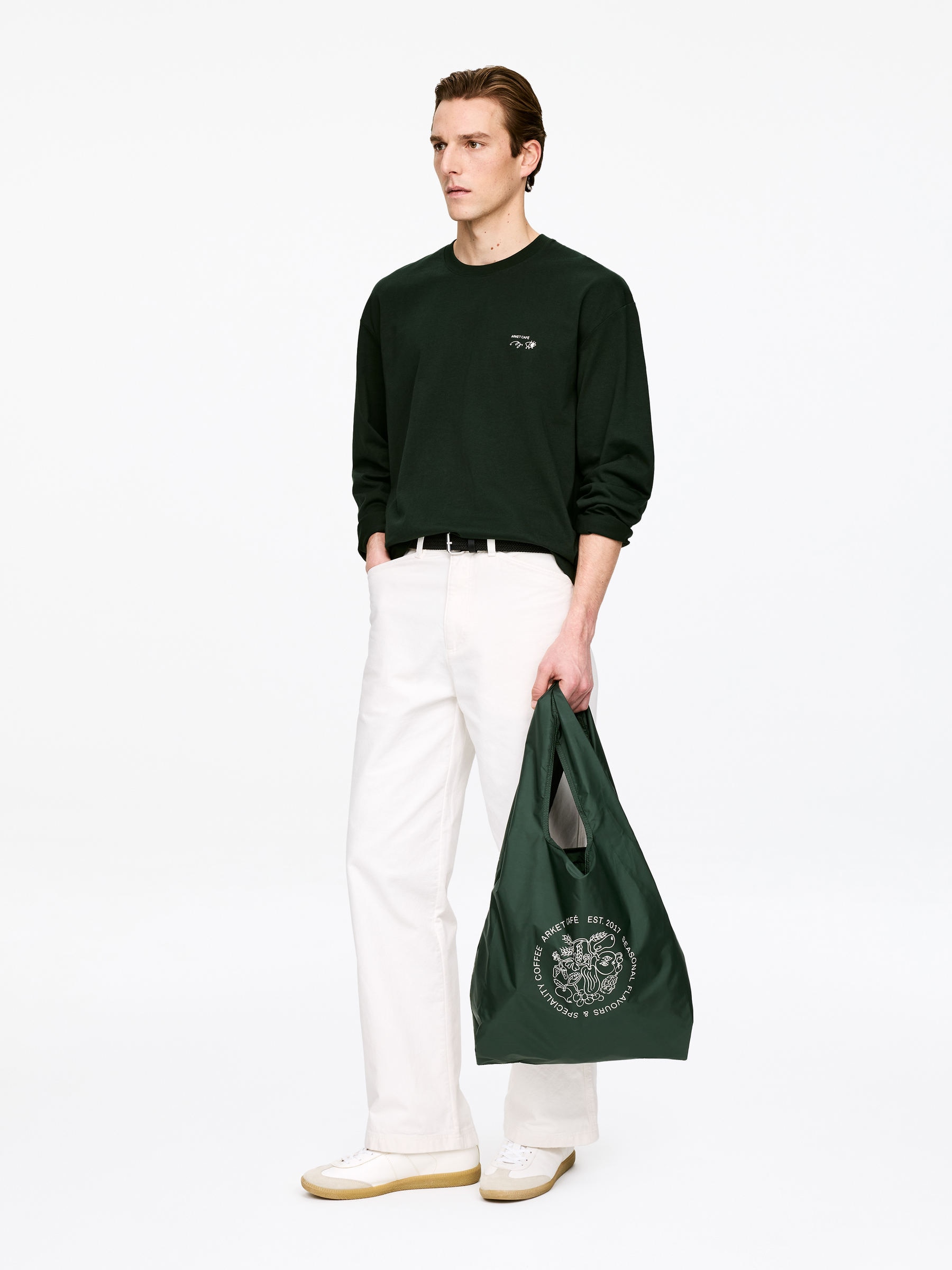 ARKET CAFÉ Faltbare Tragetasche - Dunkelgrün - Café - StillMedia/Lookbook - 1