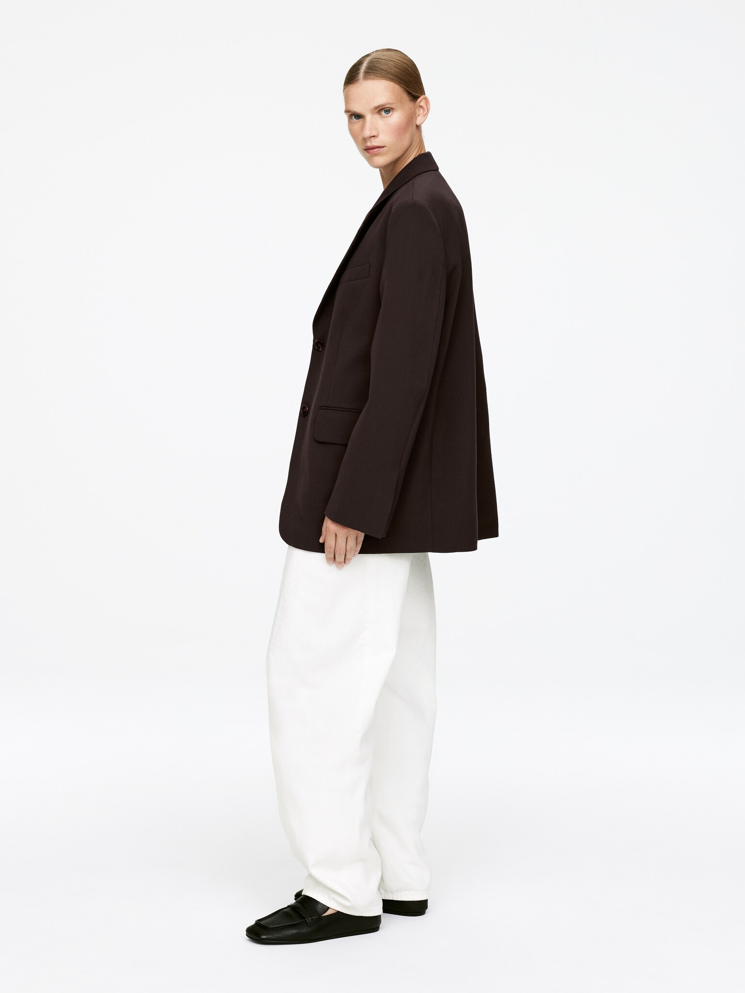 Blazer oversize - Marron foncé - 5