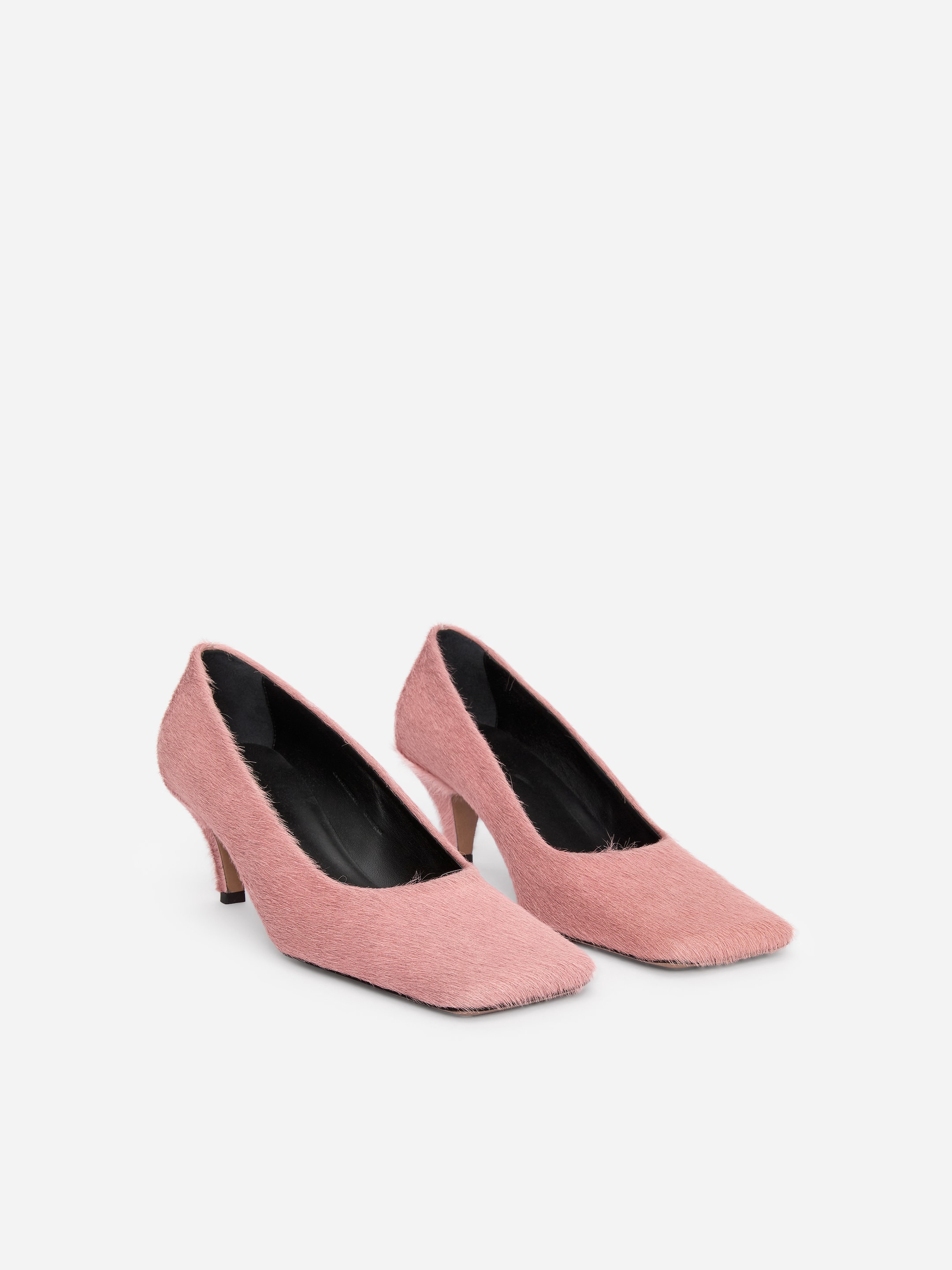 Pony-Hair Effect Leather Pumps - Pink - Women - StillMedia/DescriptiveStillLife - 5
