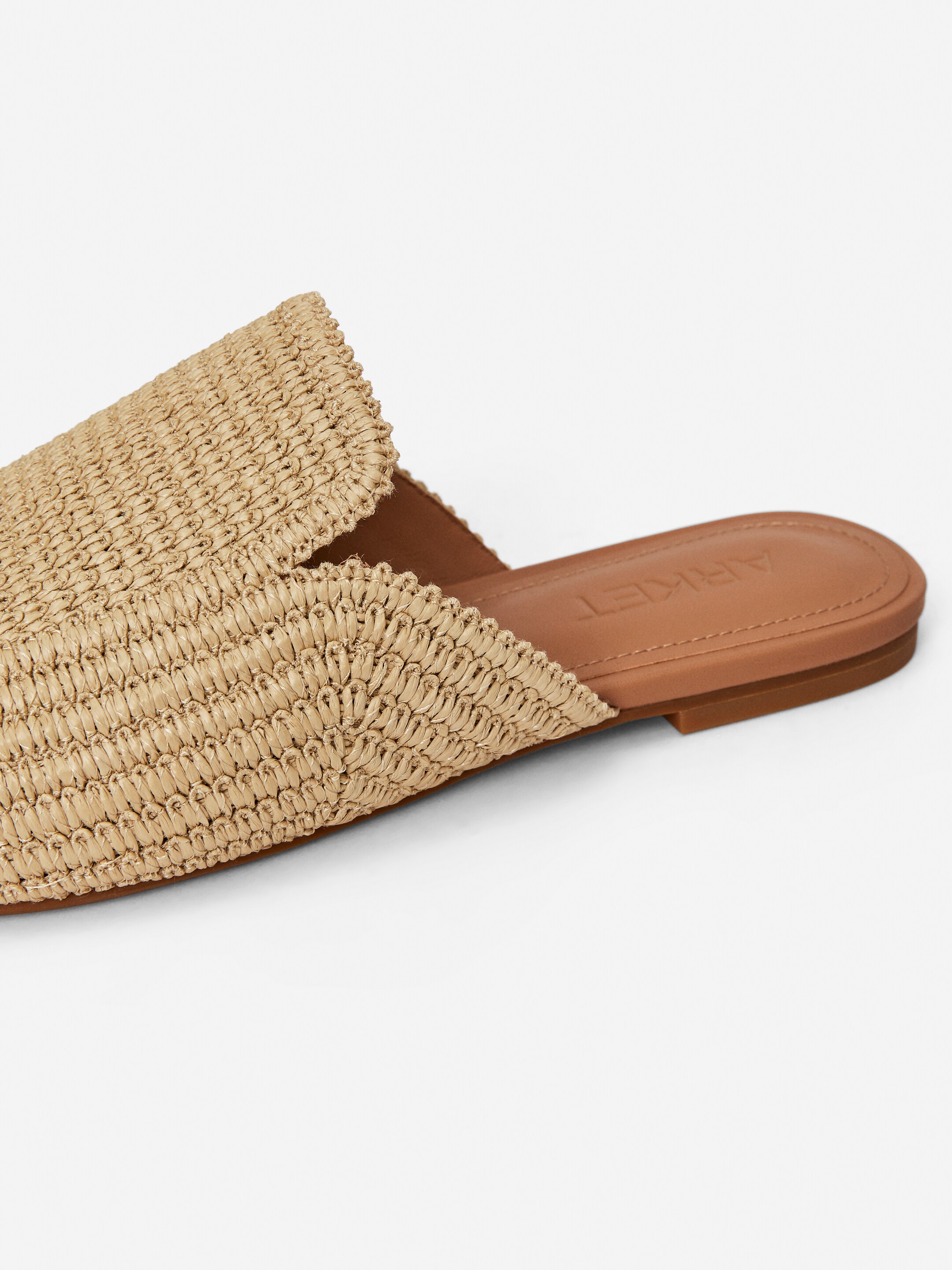 Agrandir l'image: Mules plates en paille - Beige clair - FEMME | H&M FR 5