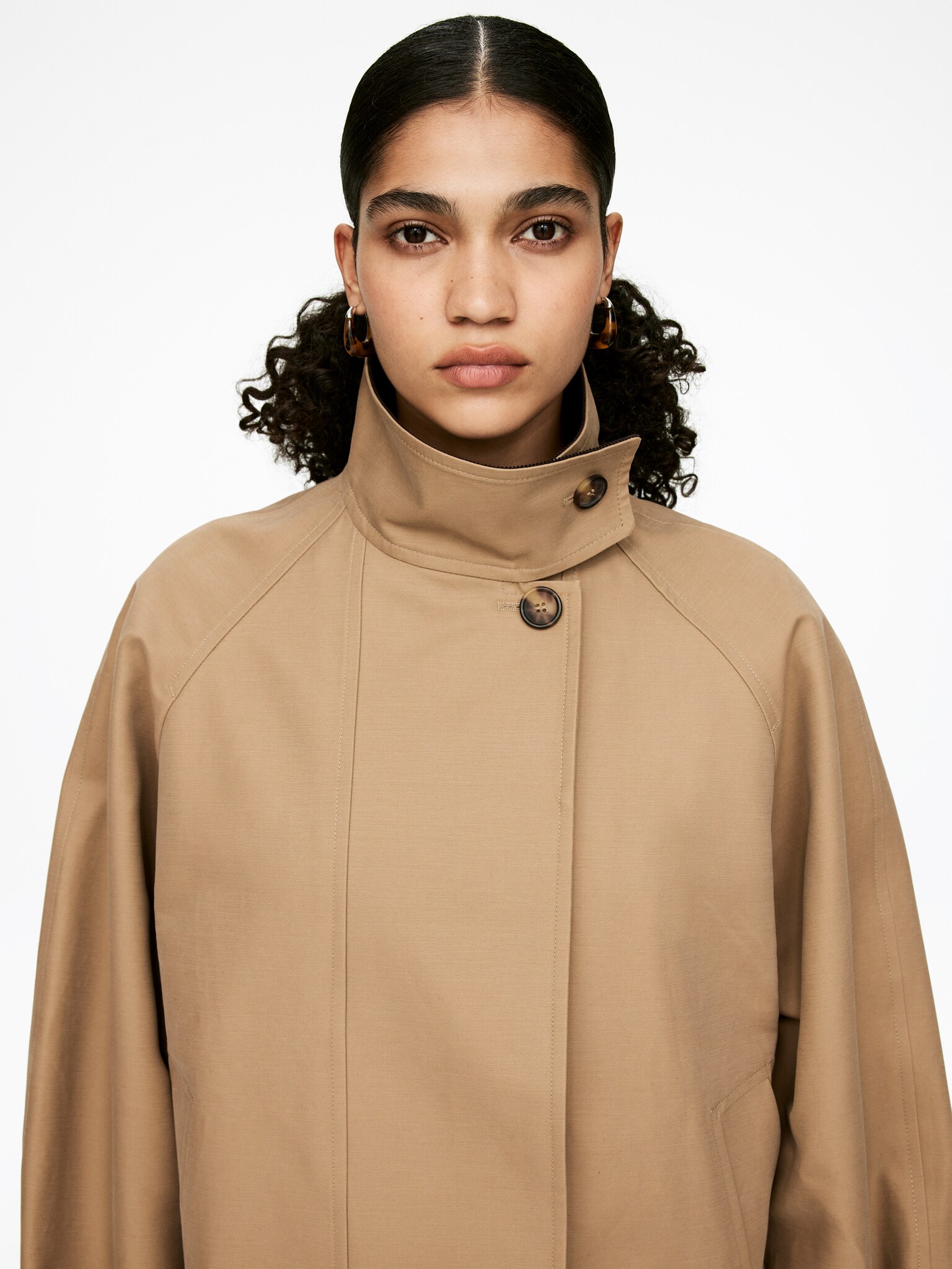Veste en coton doublée - Beige foncé/Marron foncé - 5