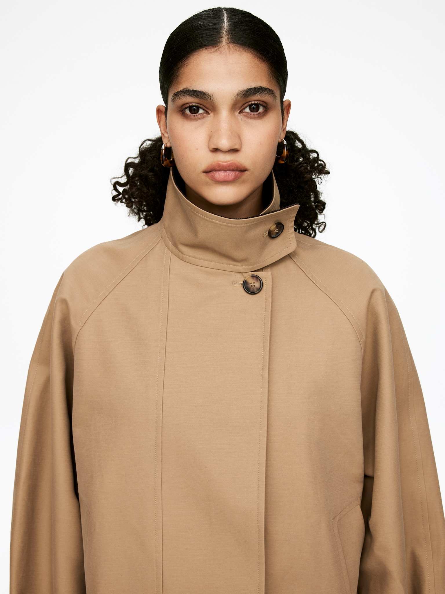 Veste en coton doublée - Beige foncé/Marron foncé - 5