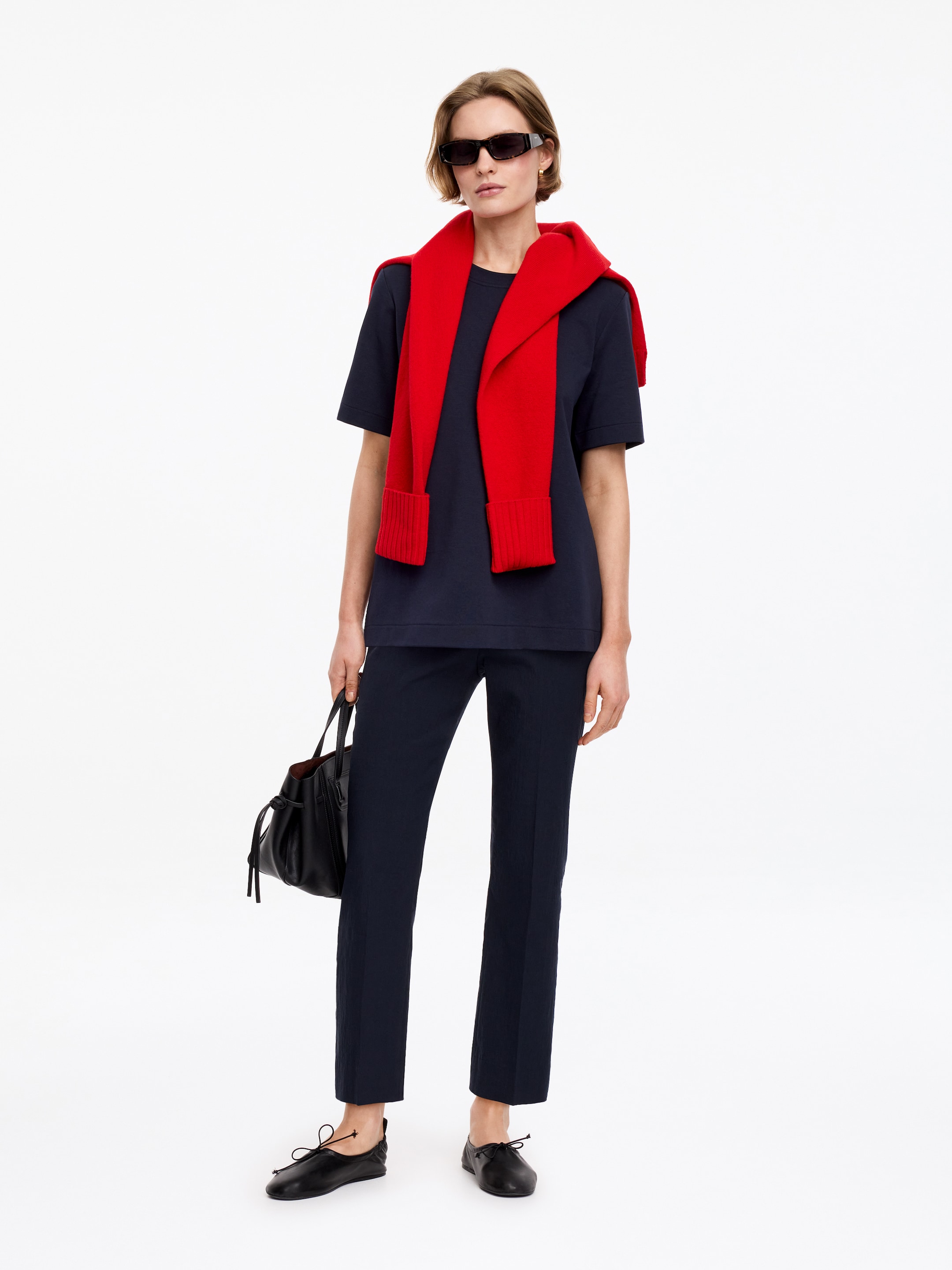 Signature Constructed T-Shirt - Dark Blue - Regular fit - Women - StillMedia/Lookbook - 3
