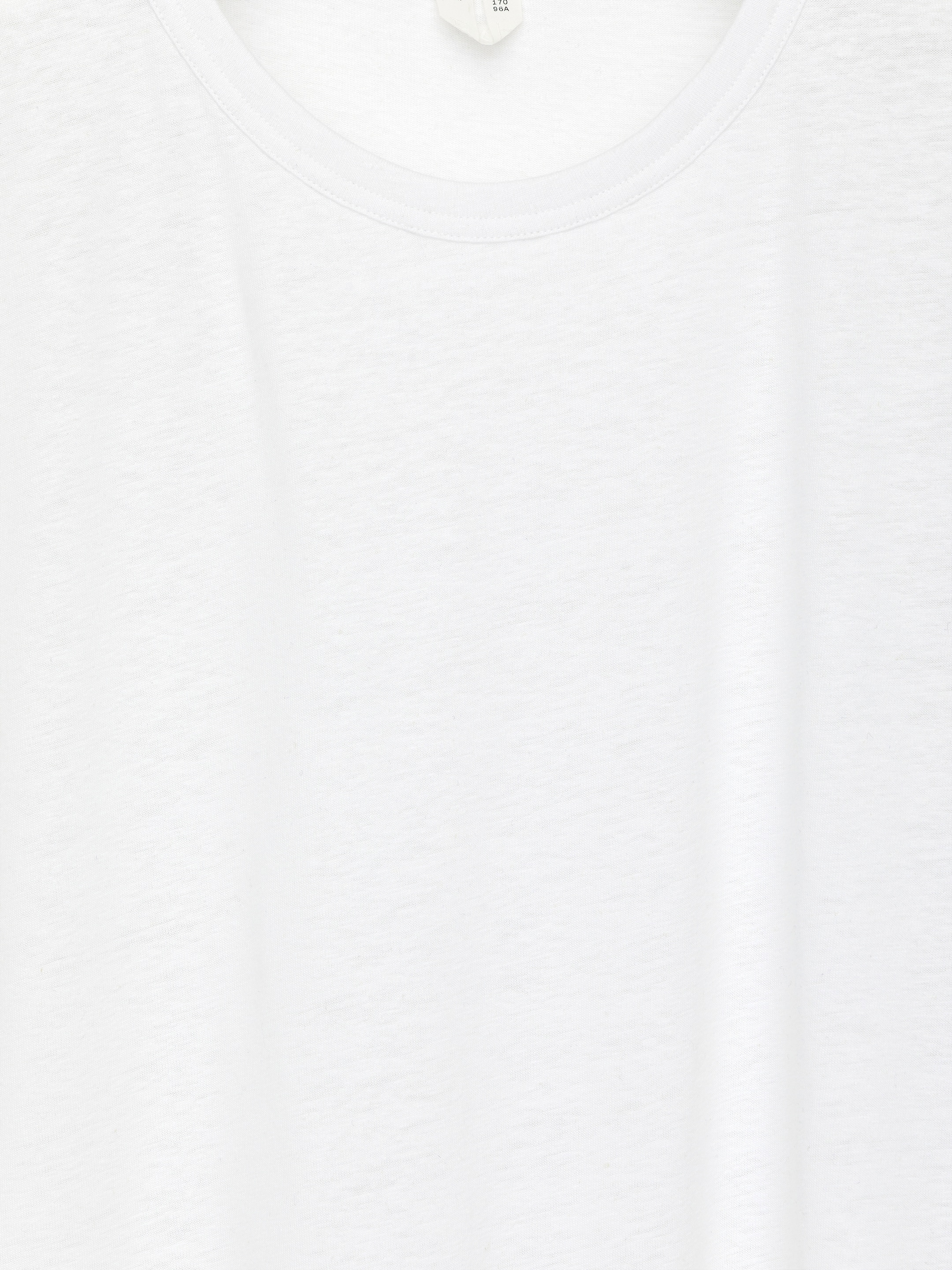 Linen-Blend T-Shirt - White - Slim fit - Women - StillMedia/DescriptiveDetail - 2