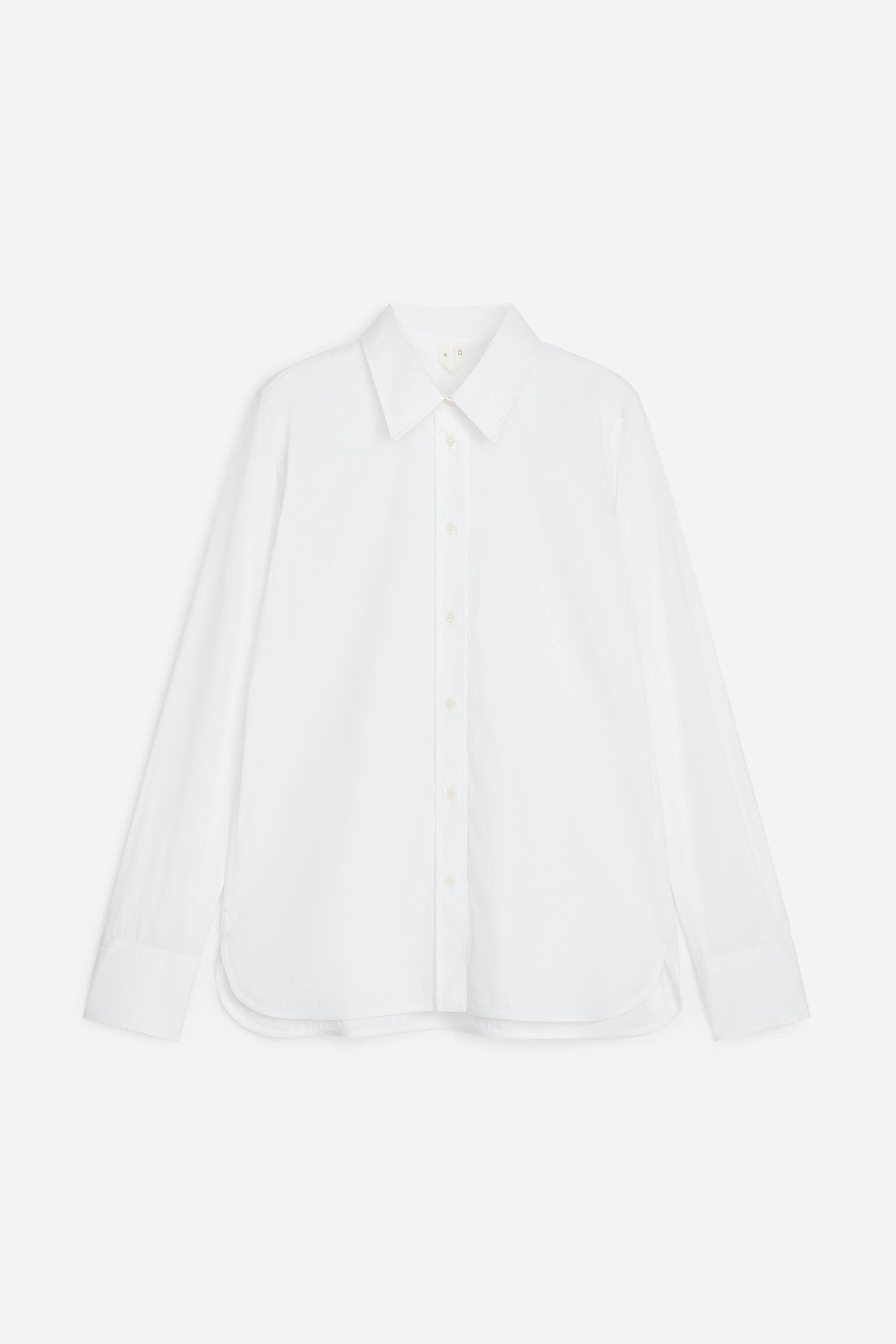 Slim Stretch Cotton Shirt - White