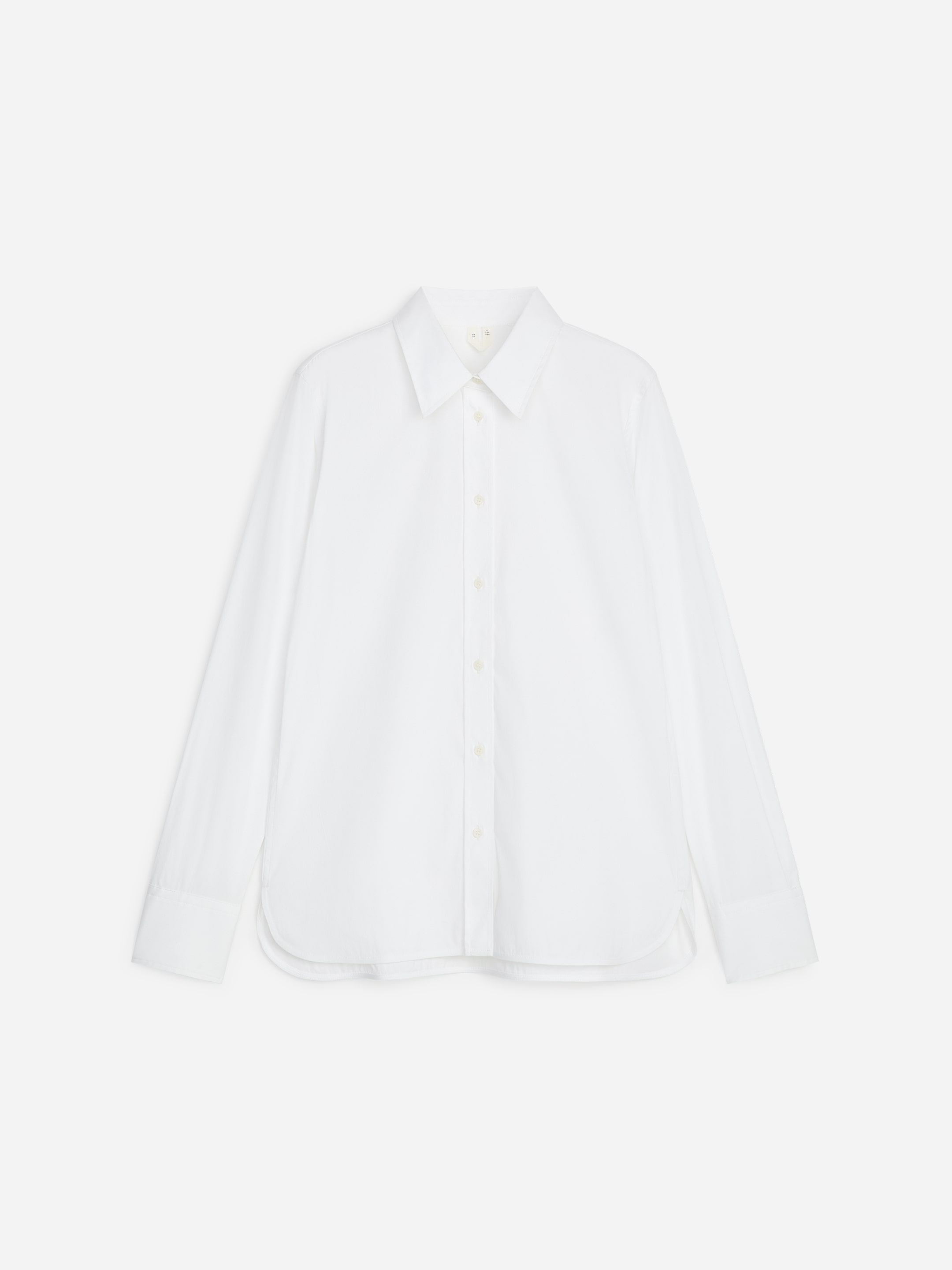 Schmales Hemd aus Baumwolle mit Stretch - Weiß - Slim Fit - Women - StillMedia/DescriptiveStillLife - 1