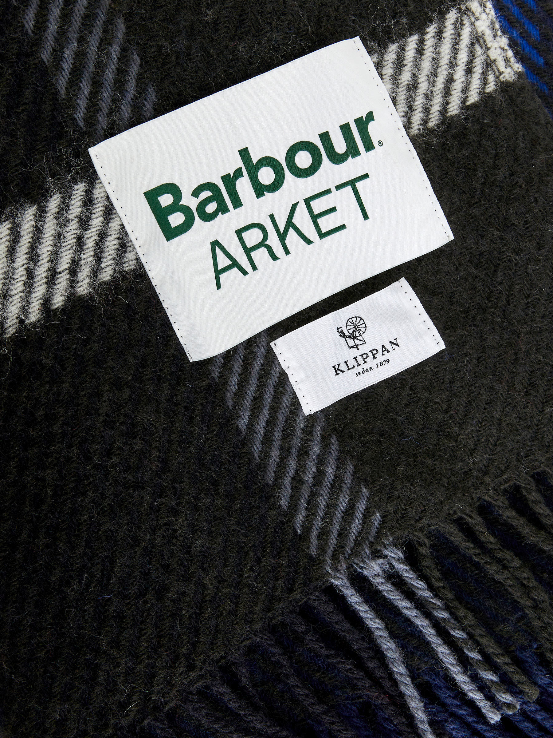 ARKET and Barbour Wool Blanket - Dark Green/Checkered - Homeware - StillMedia/DescriptiveDetail - 2