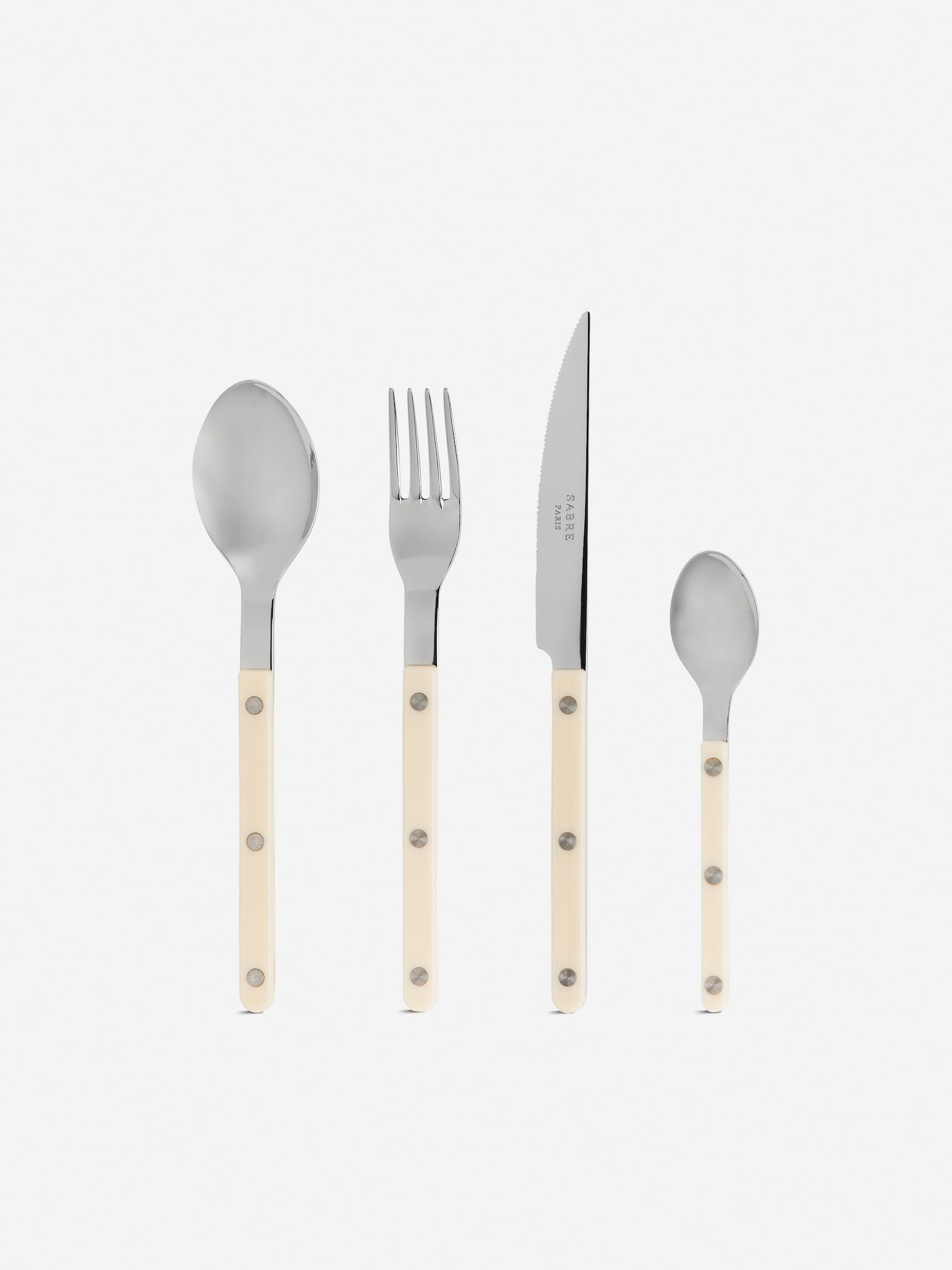 Faqueiro Sabre Paris Bistrot - Branco sujo