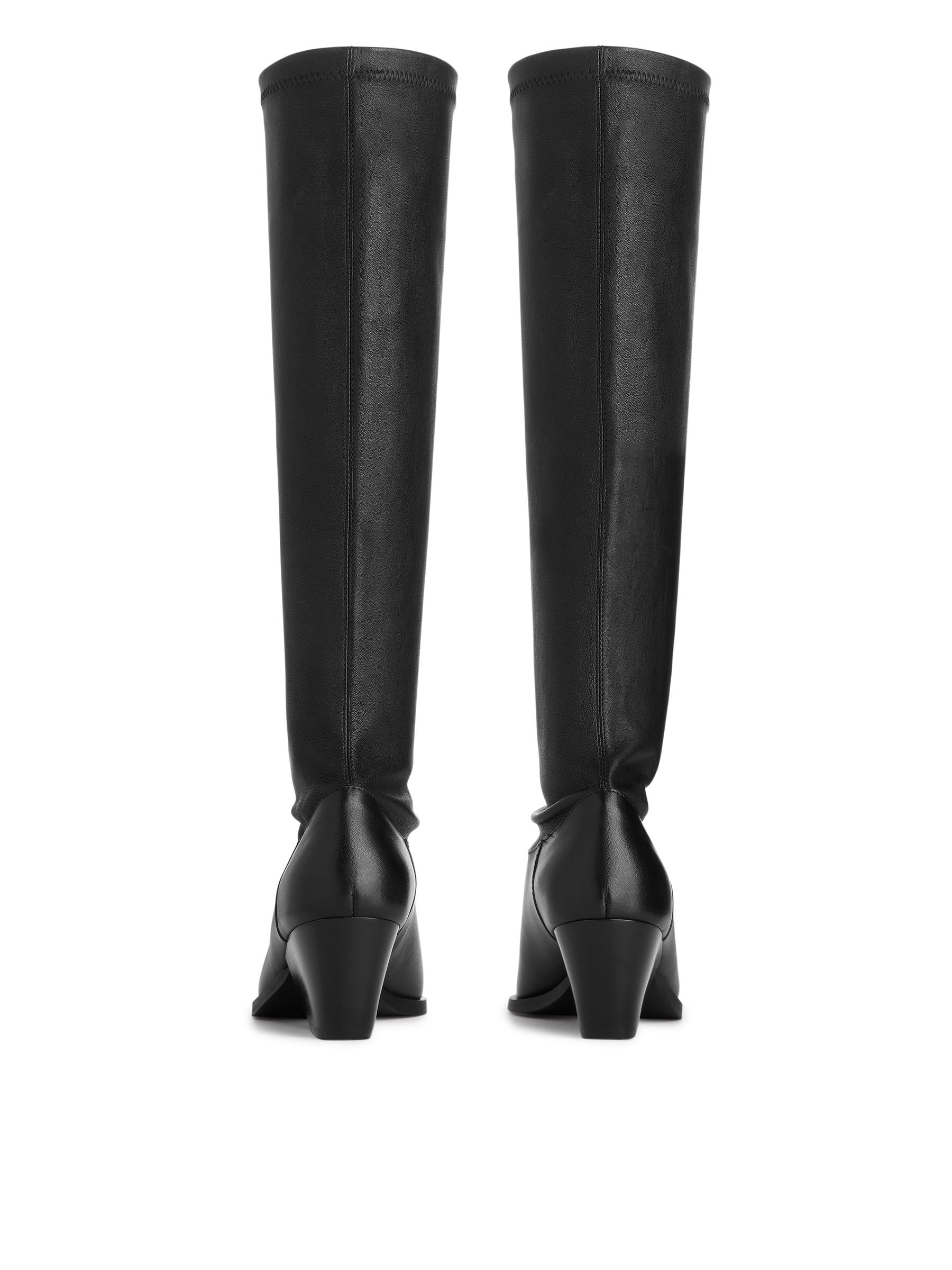 Stretch Leather Boots - Black - Women - StillMedia/DescriptiveStillLife - 4