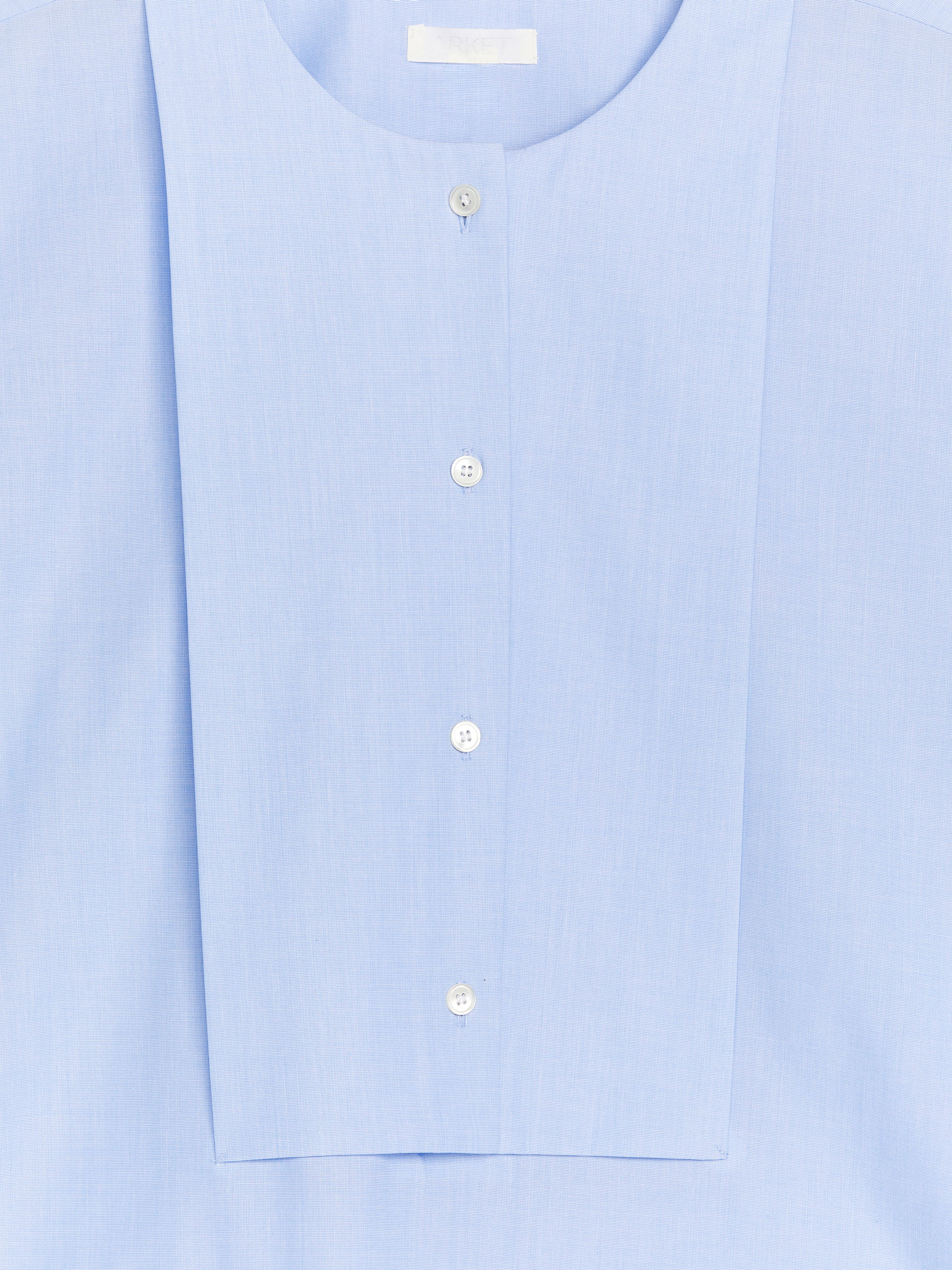 Cotton Bib Blouse - Blue - Regular fit - Women - StillMedia/DescriptiveDetail - 1